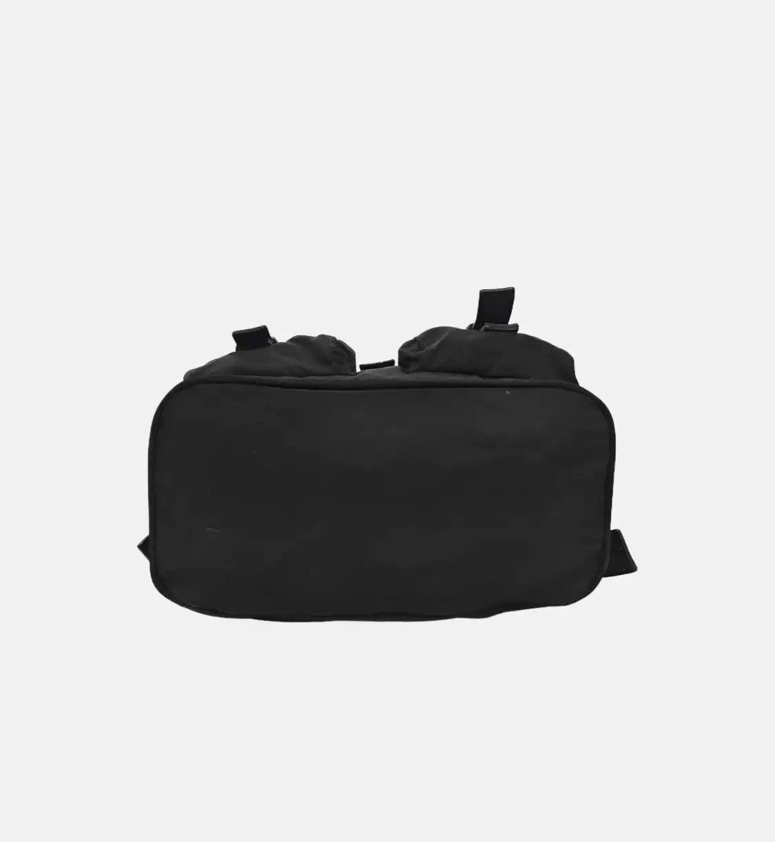 Prada PRADA black nylon logo backpack silver hardware Size ONE SIZE - 6 Thumbnail