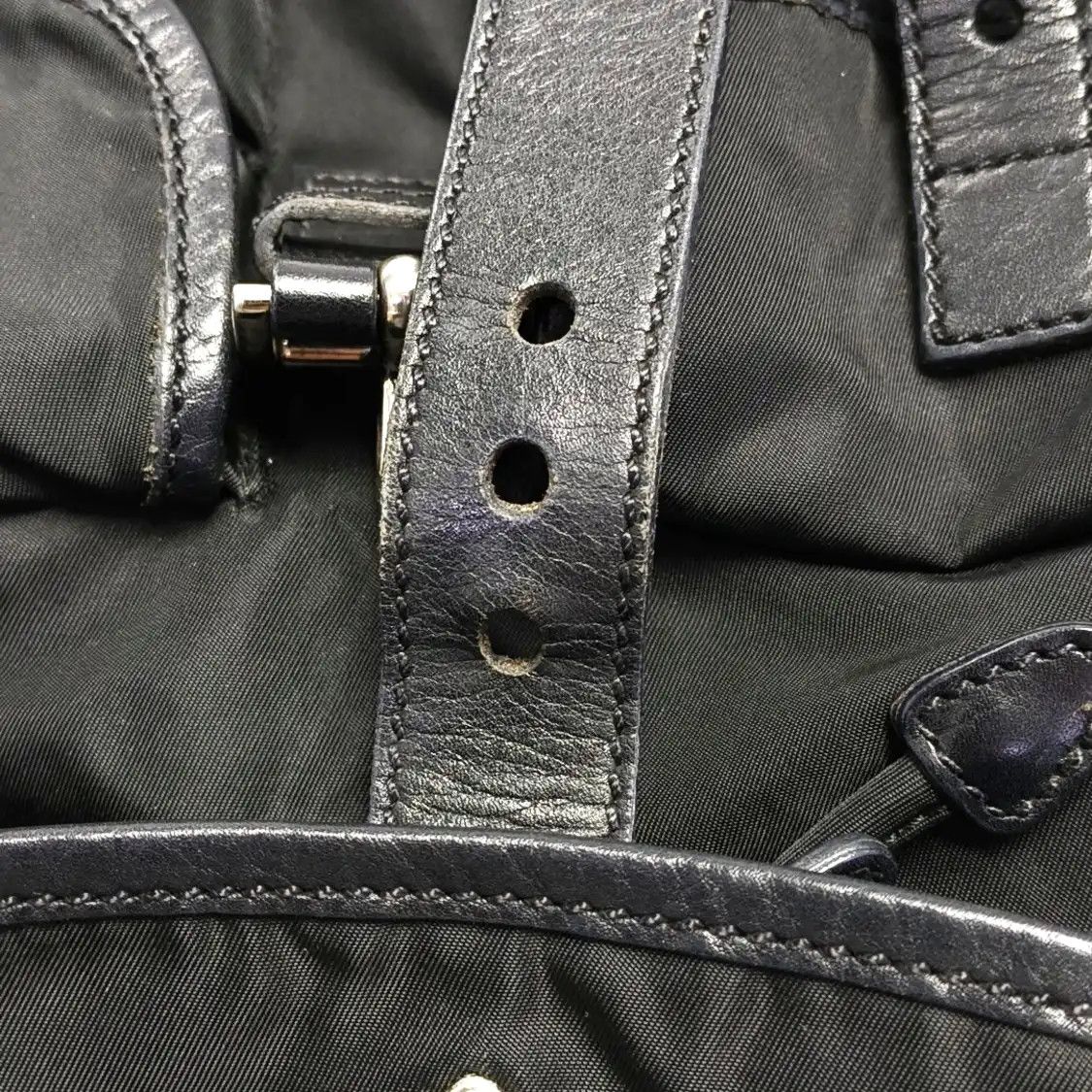 Prada PRADA black nylon logo backpack silver hardware Size ONE SIZE - 16 Thumbnail