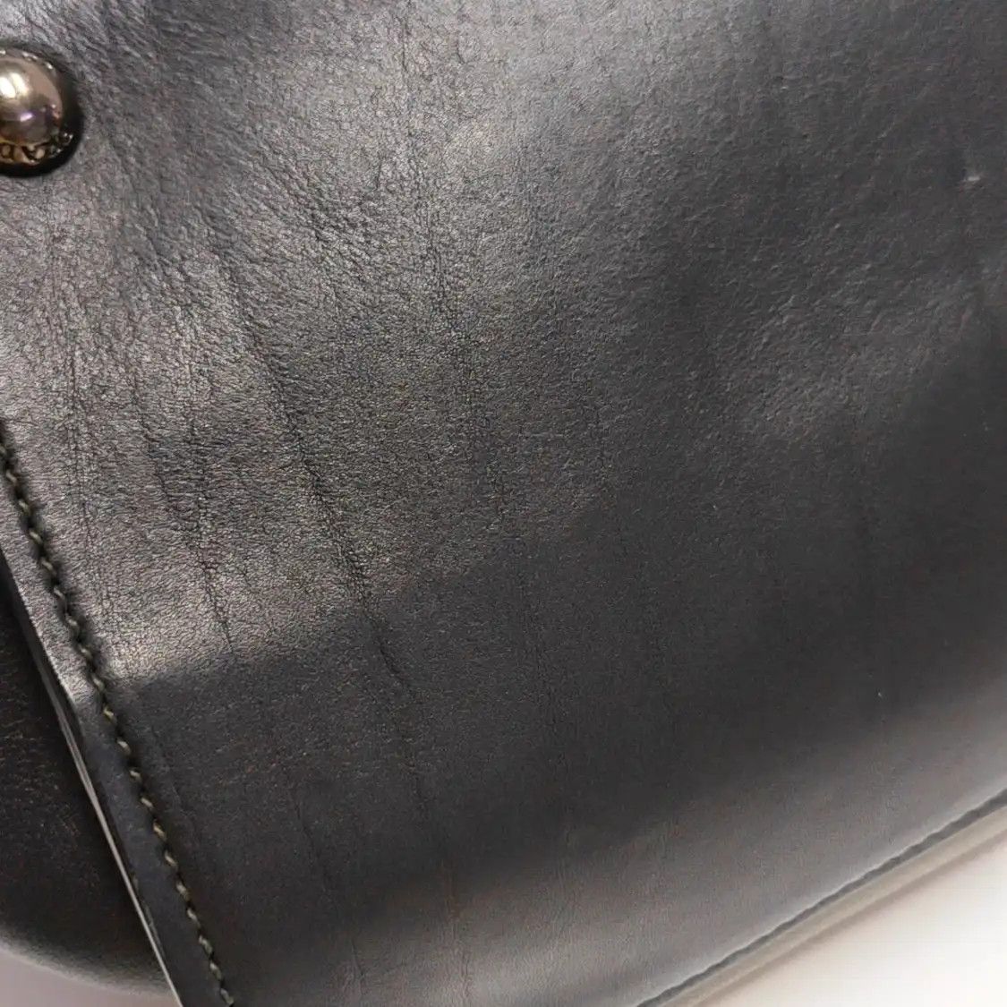 Prada PRADA Canapa green cowhide leather handbag silver hardware Size ONE SIZE - 14 Thumbnail