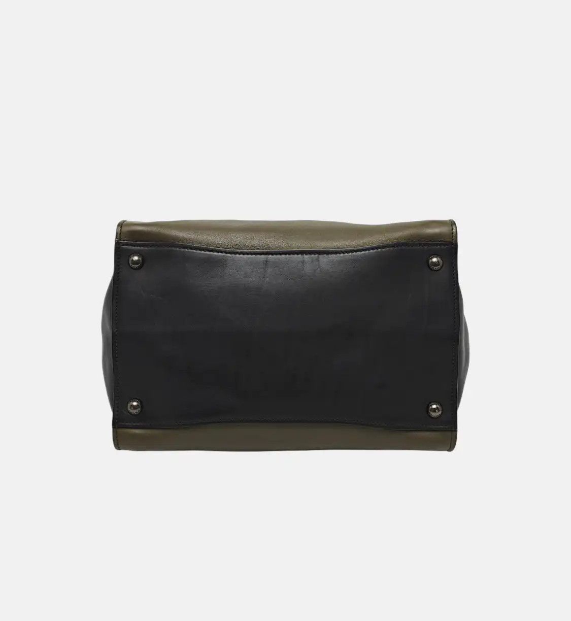 Prada PRADA Canapa green cowhide leather handbag silver hardware Size ONE SIZE - 6 Thumbnail