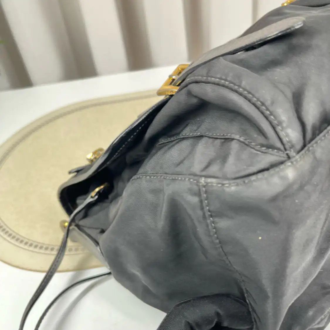 Prada PRADA Vela Messenger Bag black nylon crossbody bag Size ONE SIZE - 6 Thumbnail