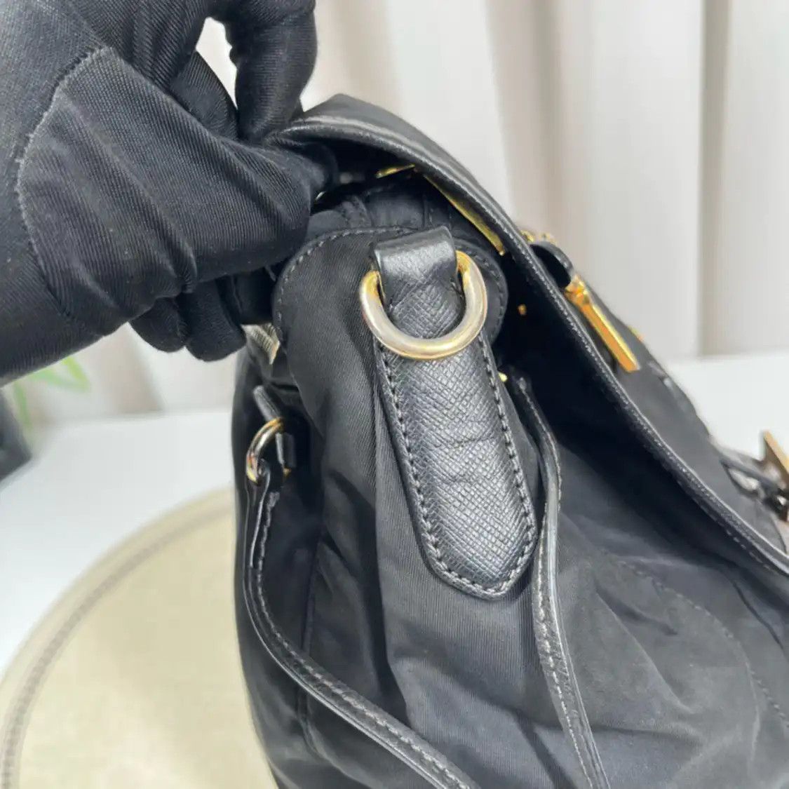 Prada PRADA Vela Messenger Bag black nylon crossbody bag Size ONE SIZE - 8 Thumbnail
