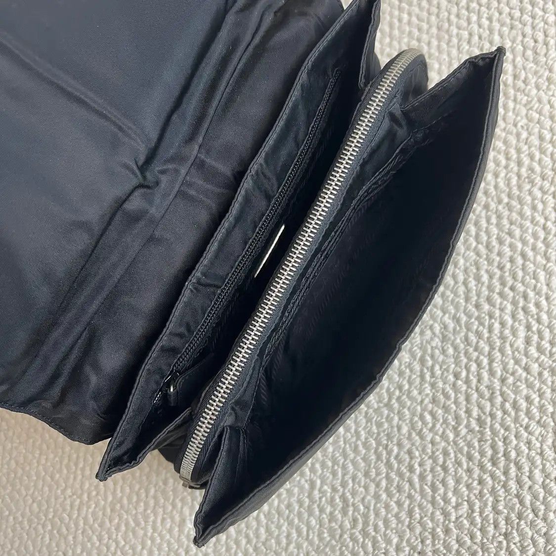 Prada PRADA tote bag black nylon logo shoulder bag Size ONE SIZE - 8 Thumbnail