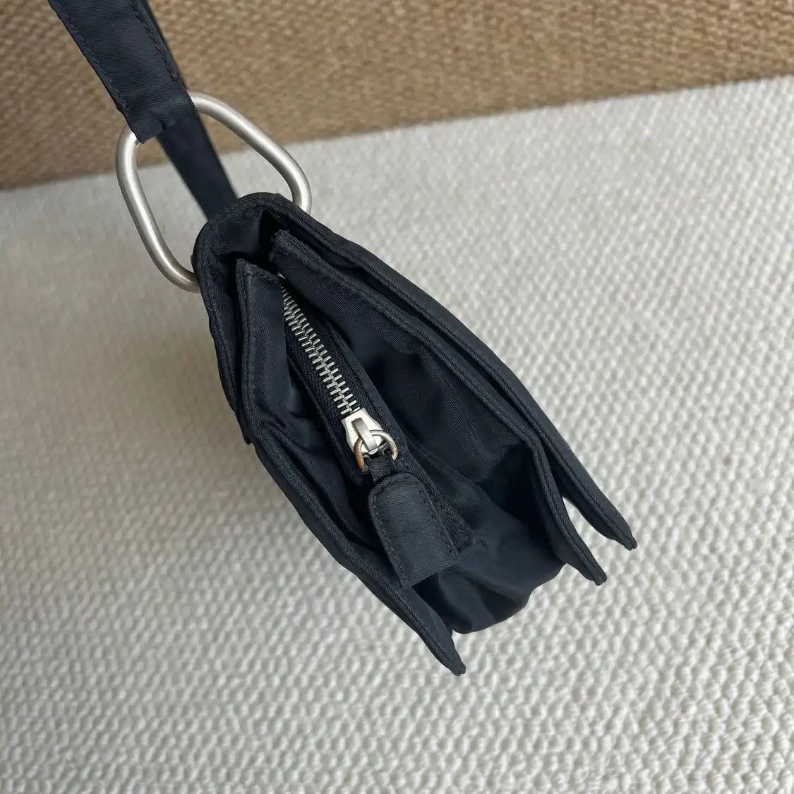 Prada PRADA tote bag black nylon logo shoulder bag Size ONE SIZE - 5 Thumbnail
