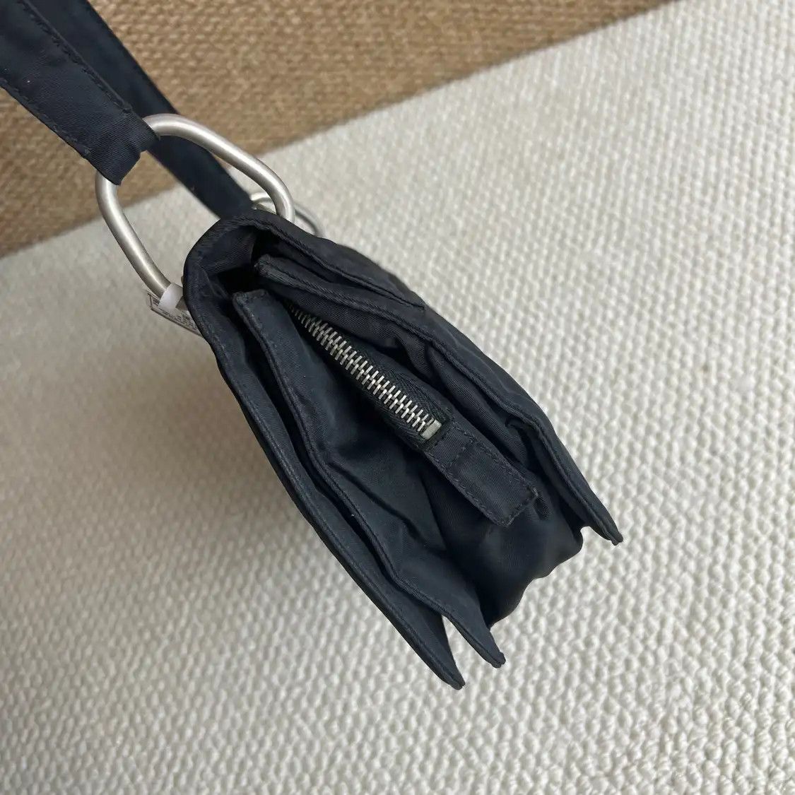 Prada PRADA tote bag black nylon logo shoulder bag Size ONE SIZE - 4 Thumbnail