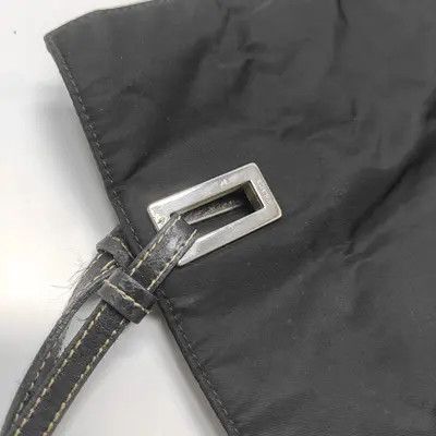 Prada PRADA tote bag black nylon logo handbag shoulder bag silver hardware Size ONE SIZE - 9 Thumbnail