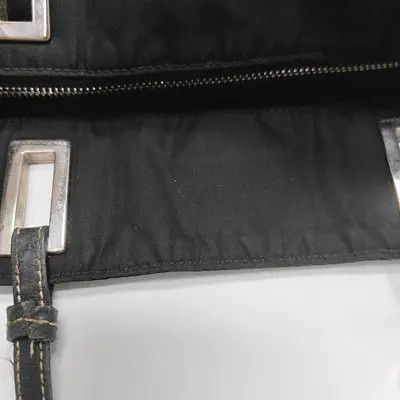 Prada PRADA tote bag black nylon logo handbag shoulder bag silver hardware Size ONE SIZE - 16 Thumbnail