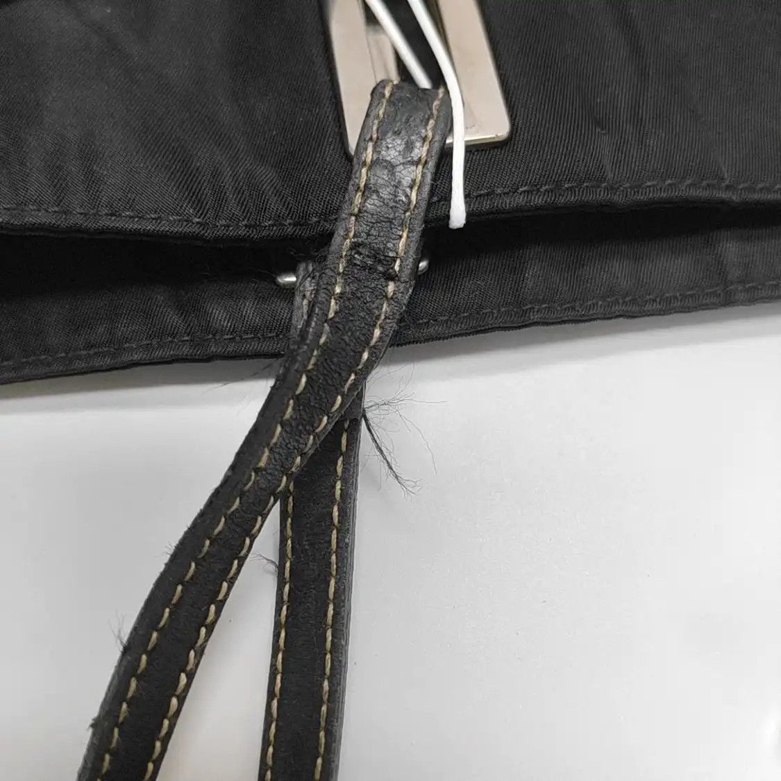 Prada PRADA tote bag black nylon logo handbag shoulder bag silver hardware Size ONE SIZE - 10 Thumbnail