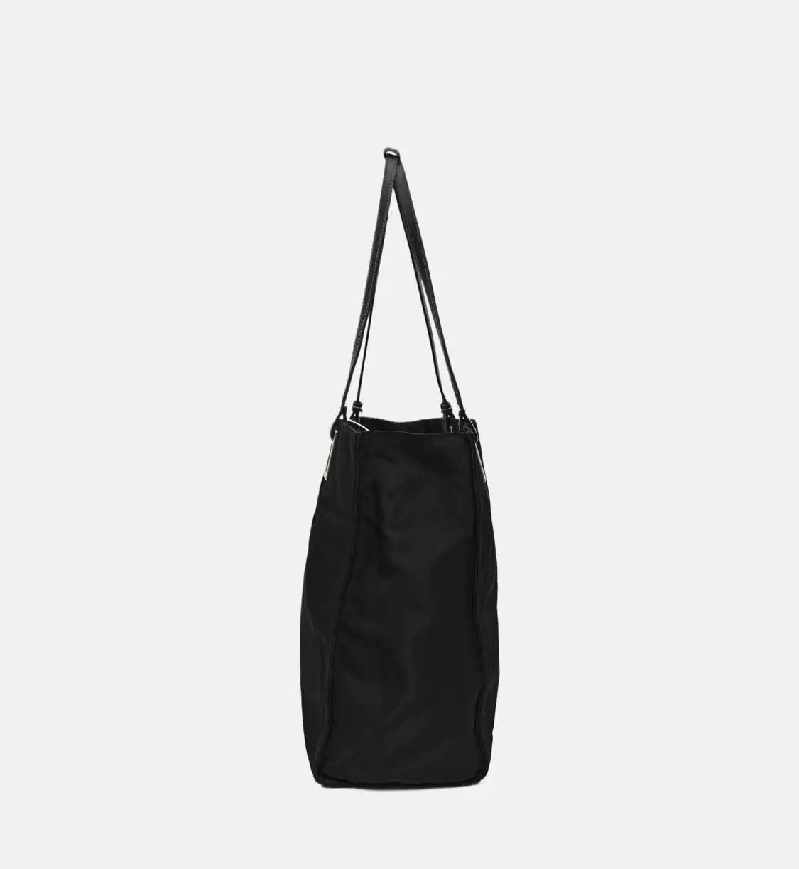 Prada PRADA tote bag black nylon logo handbag shoulder bag silver hardware Size ONE SIZE - 3 Thumbnail