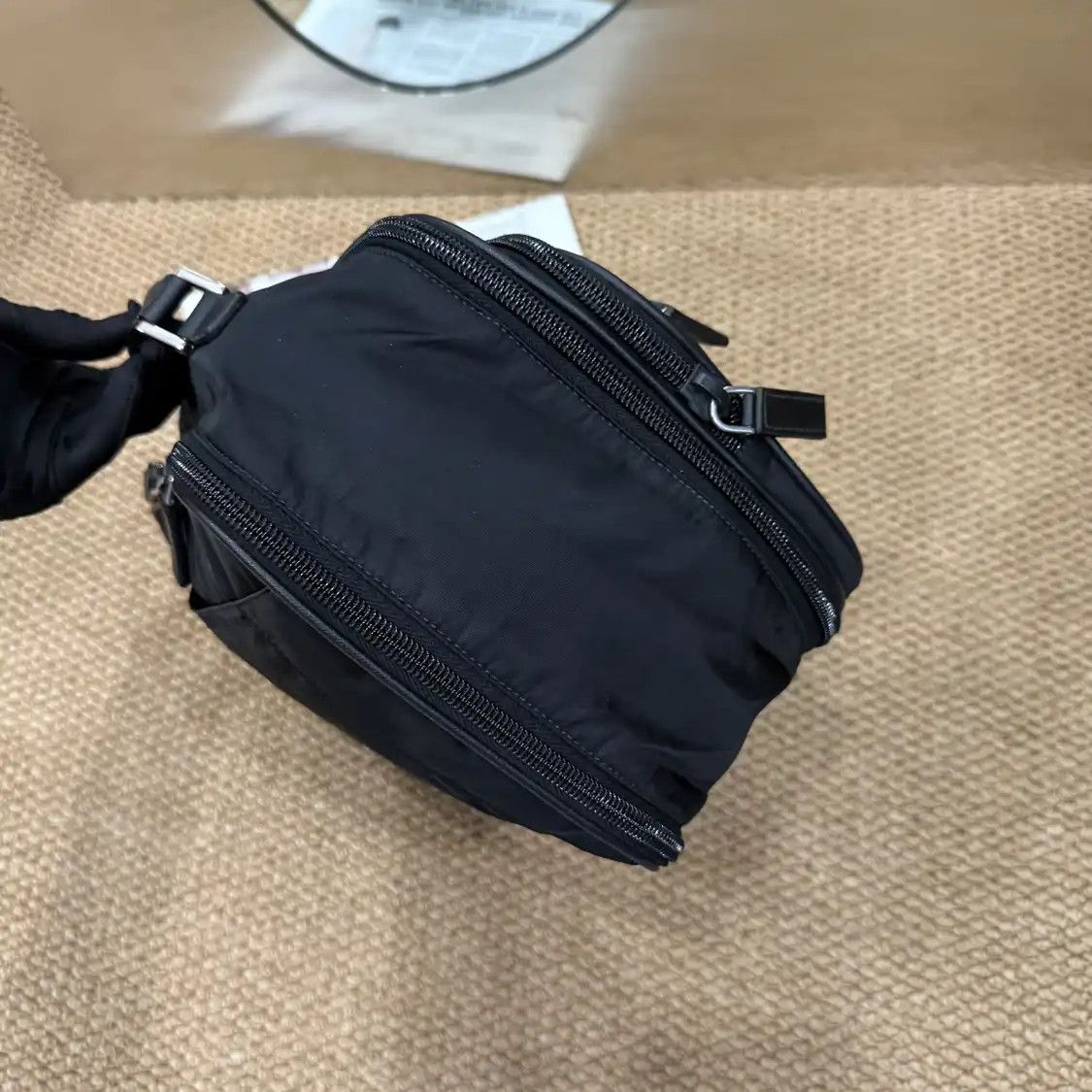 Prada PRADA camera bag Large black nylon handbag Size ONE SIZE - 3 Thumbnail