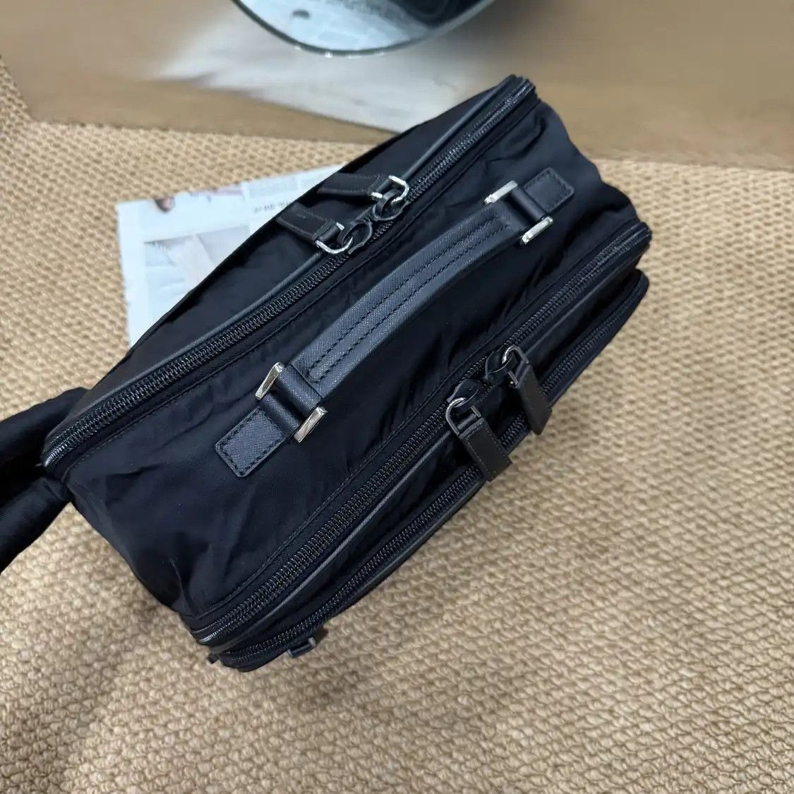 Prada PRADA camera bag Large black nylon handbag Size ONE SIZE - 8 Thumbnail