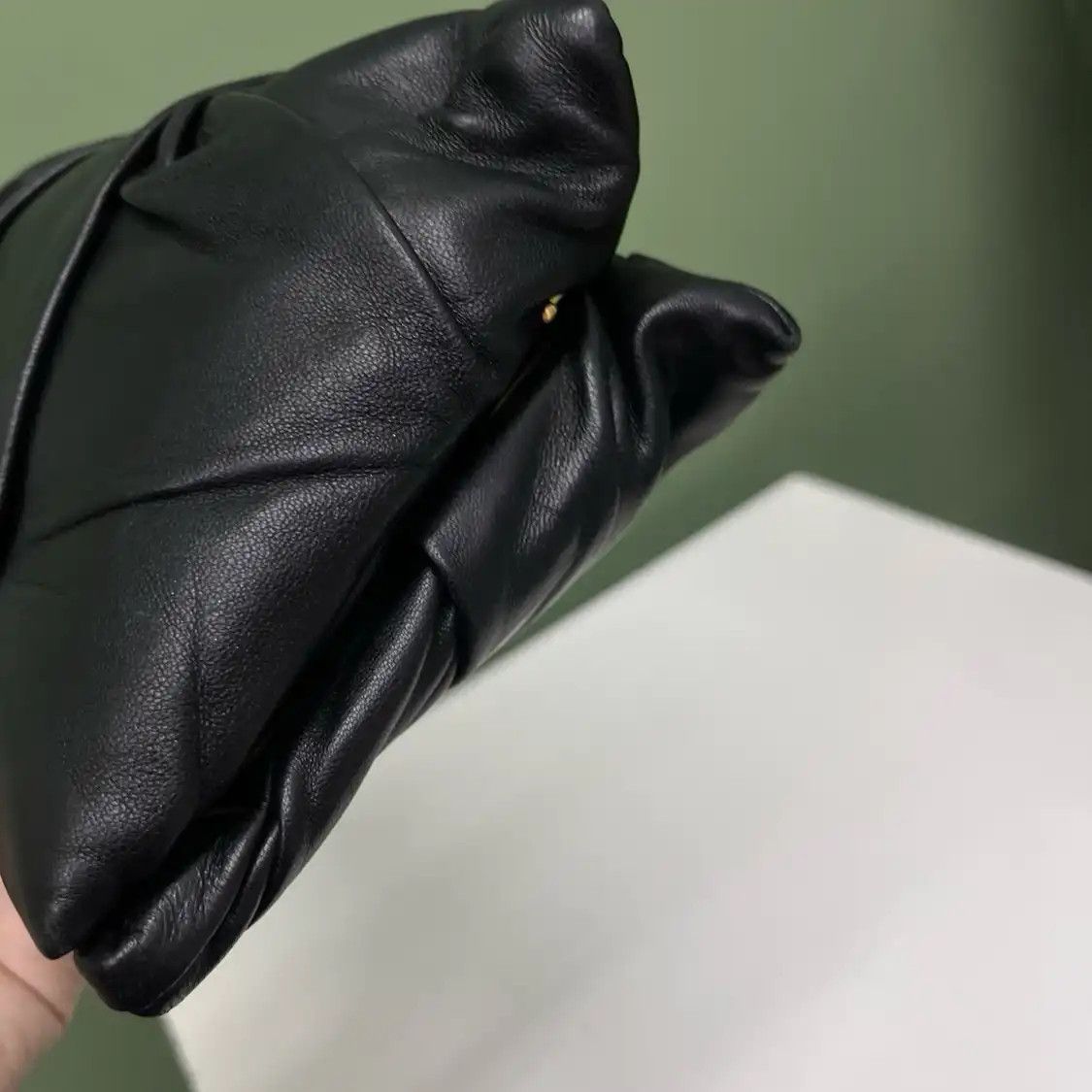 Prada PRADA black sheepskin clutch Size ONE SIZE - 4 Thumbnail
