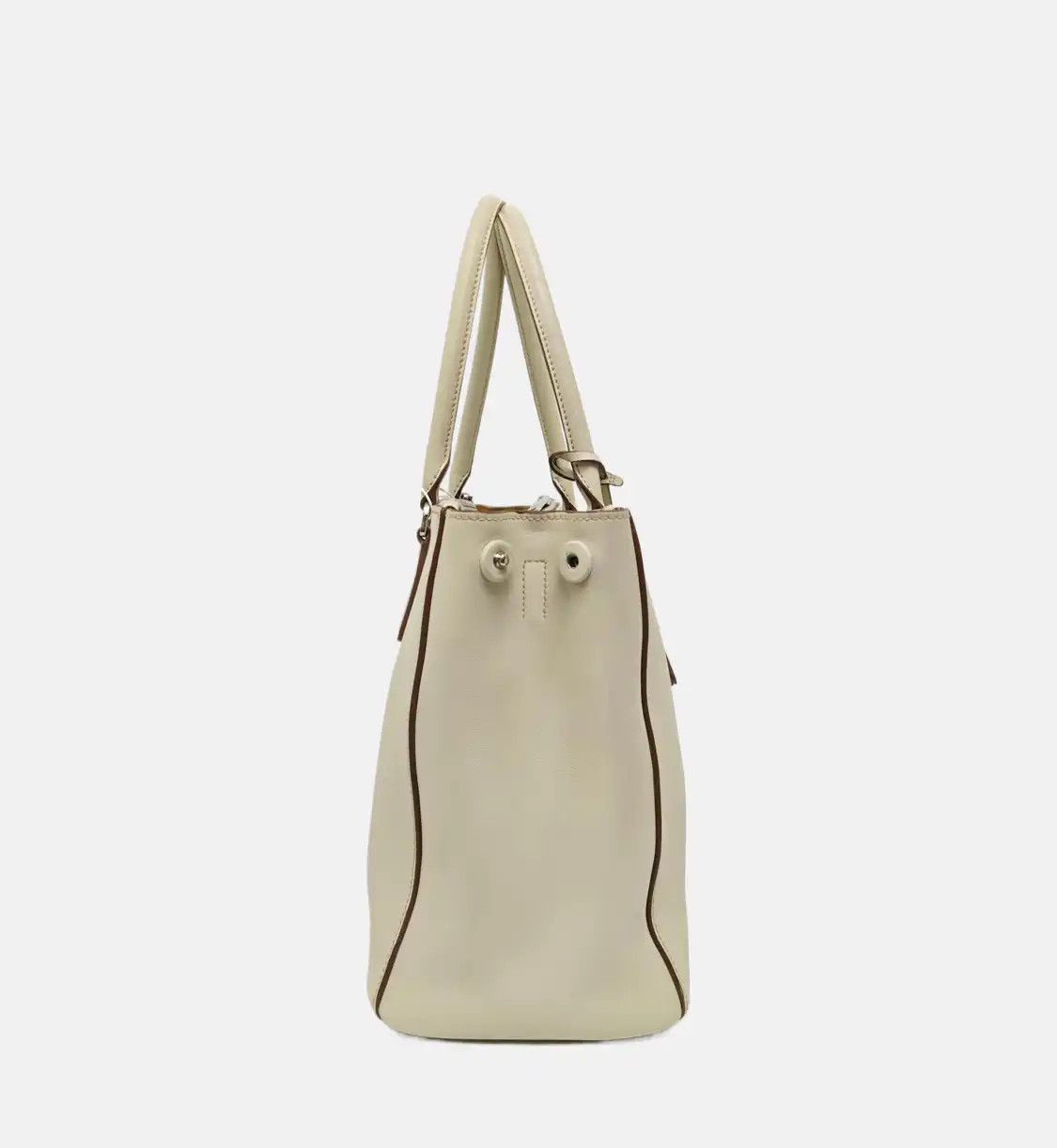 Prada PRADA Galleria oversized no white cowhide leather logo cross pattern杀手包handbag s Size ONE SIZE - 3 Thumbnail