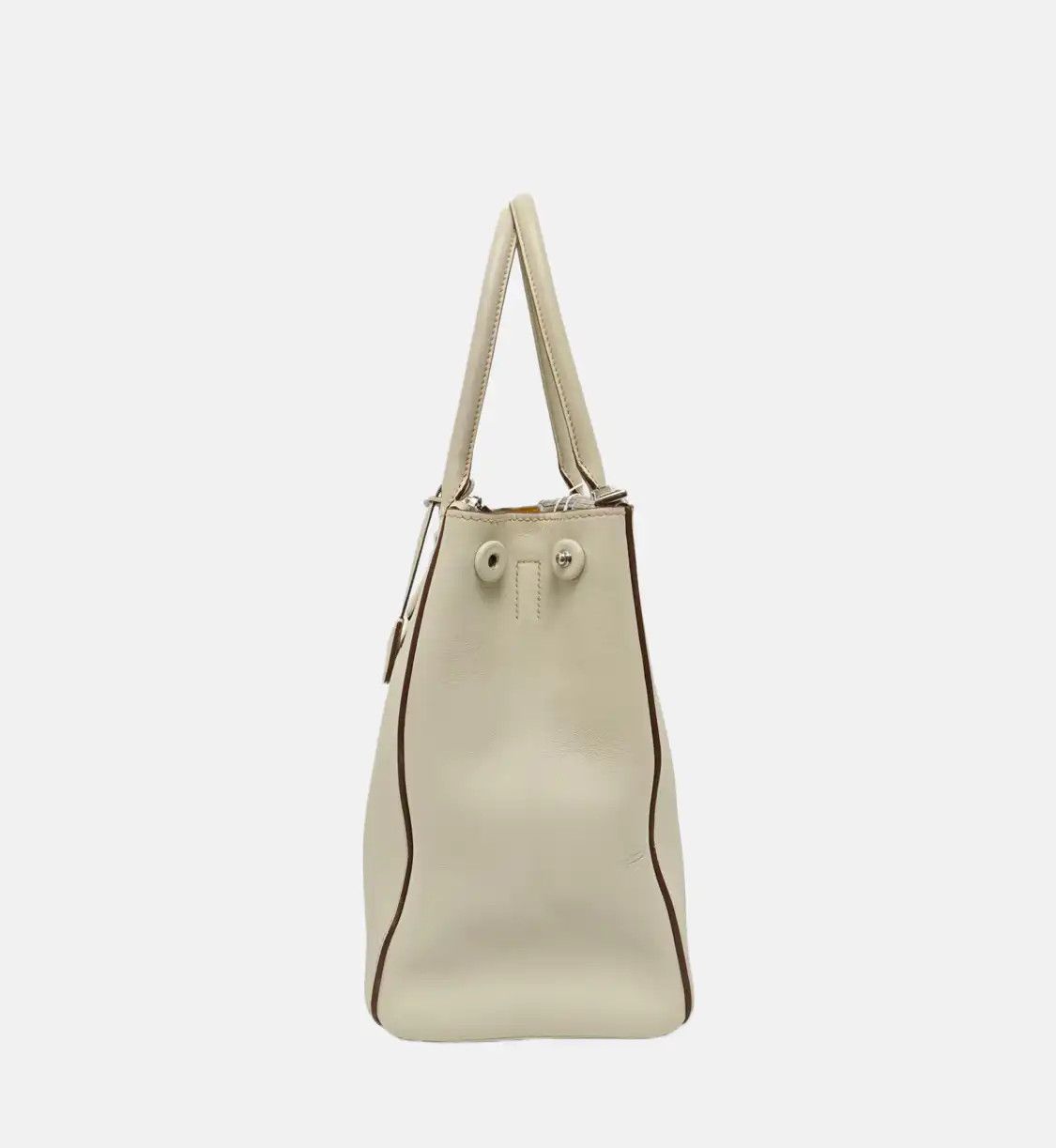 Prada PRADA Galleria oversized no white cowhide leather logo cross pattern杀手包handbag s Size ONE SIZE - 4 Thumbnail