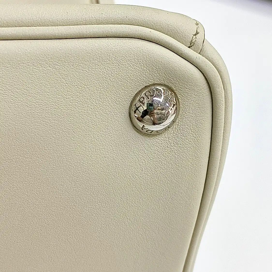 Prada PRADA Galleria oversized no white cowhide leather logo cross pattern杀手包handbag s Size ONE SIZE - 14 Thumbnail