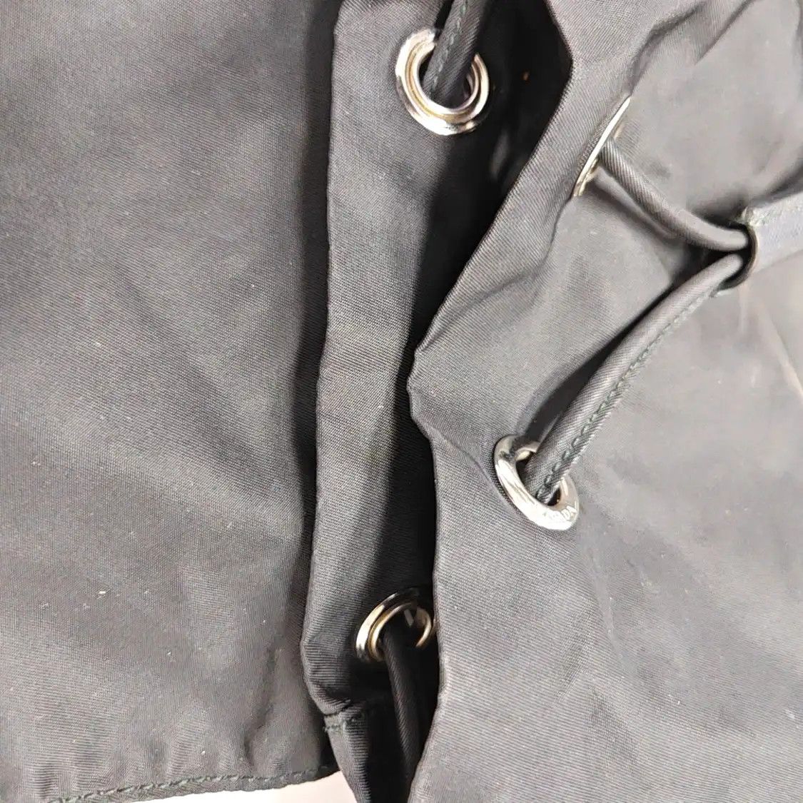 Prada PRADA black nylon logo backpack silver hardware Size ONE SIZE - 19 Thumbnail