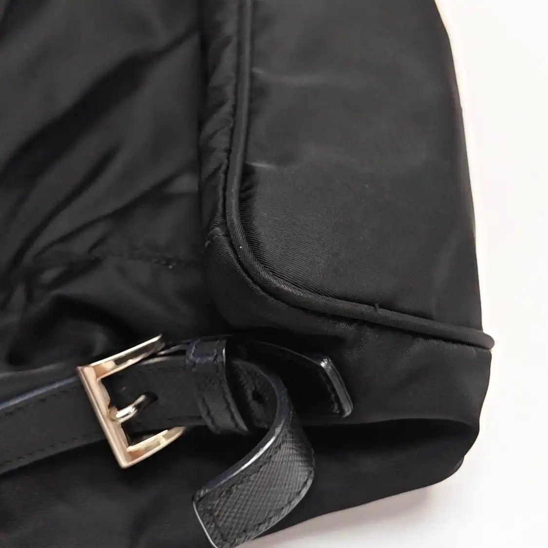 Prada PRADA black nylon logo backpack silver hardware Size ONE SIZE - 17 Thumbnail