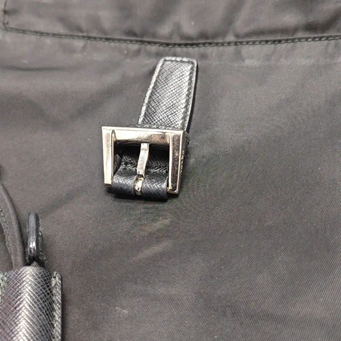 Prada PRADA black nylon logo backpack silver hardware Size ONE SIZE - 10 Thumbnail