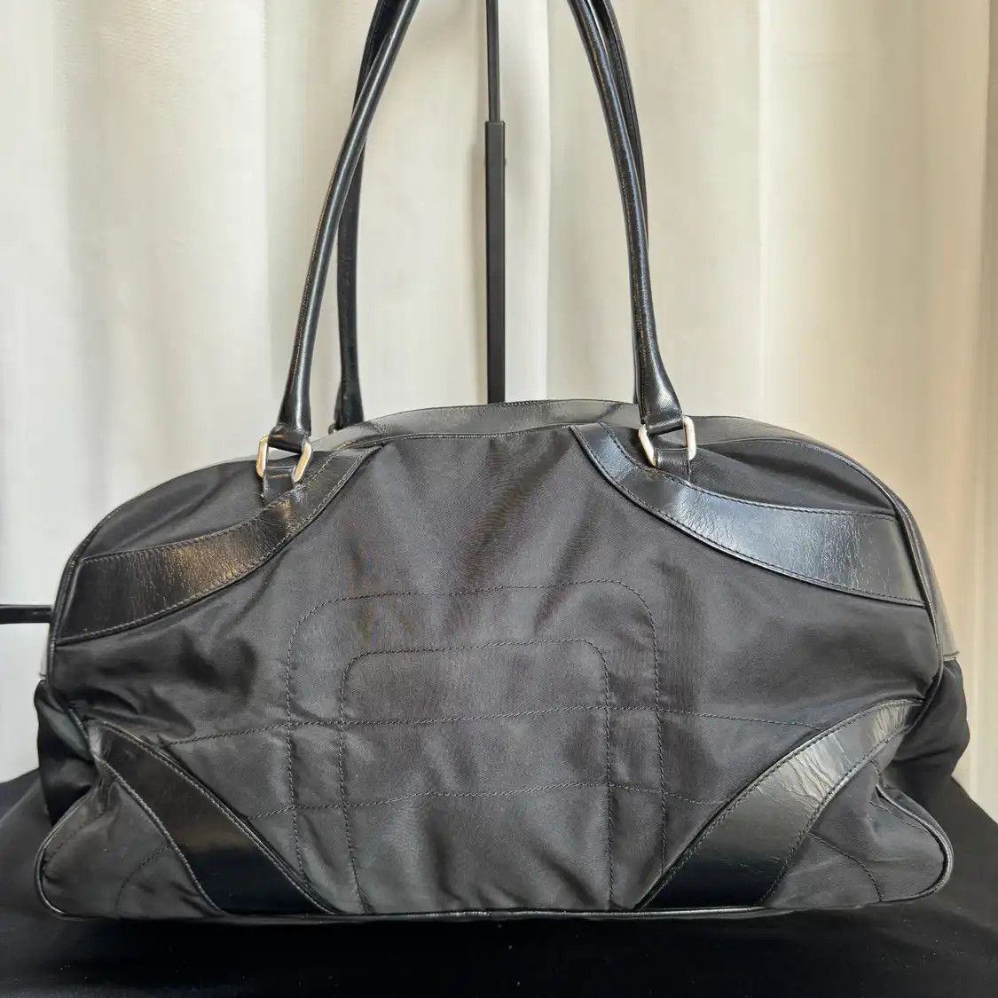 Prada PRADA tote bag black nylon handbag Size ONE SIZE - 2 Thumbnail
