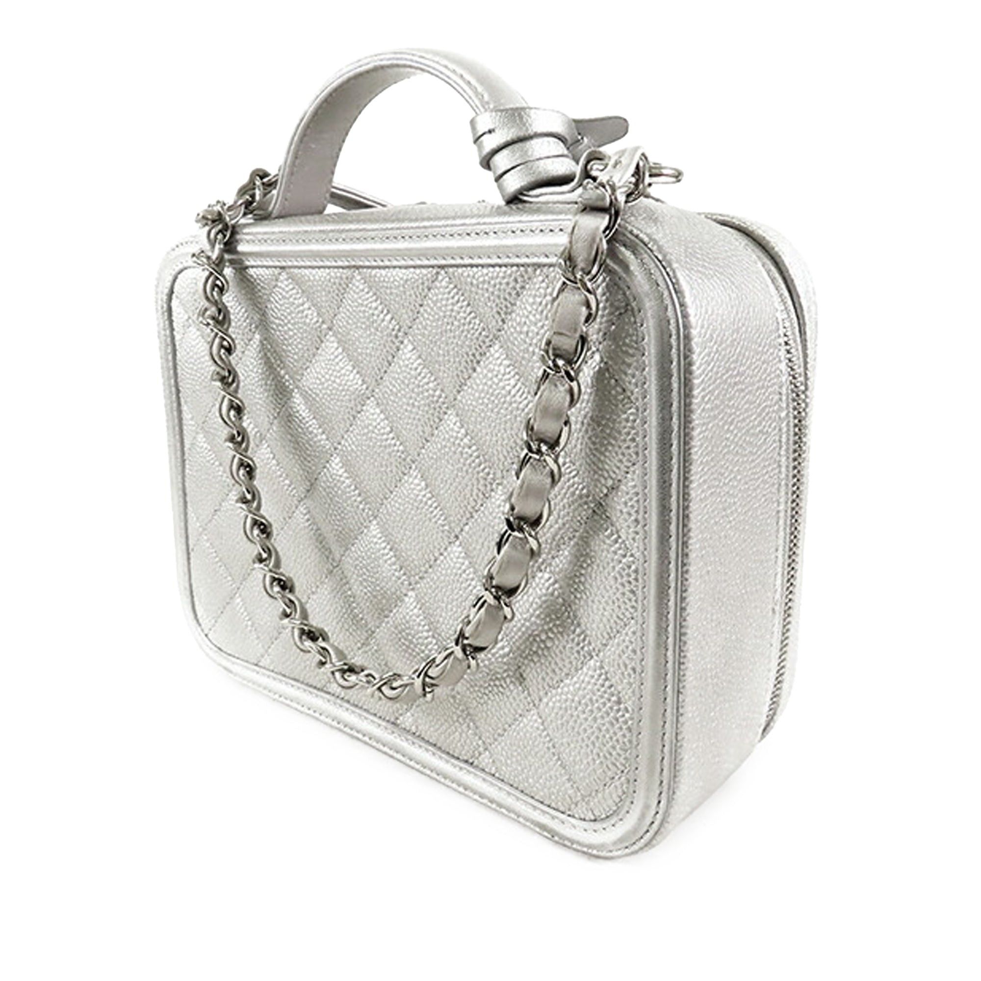 Chanel Caviar CC Filigree Vanity Case Size ONE SIZE - 2 Thumbnail