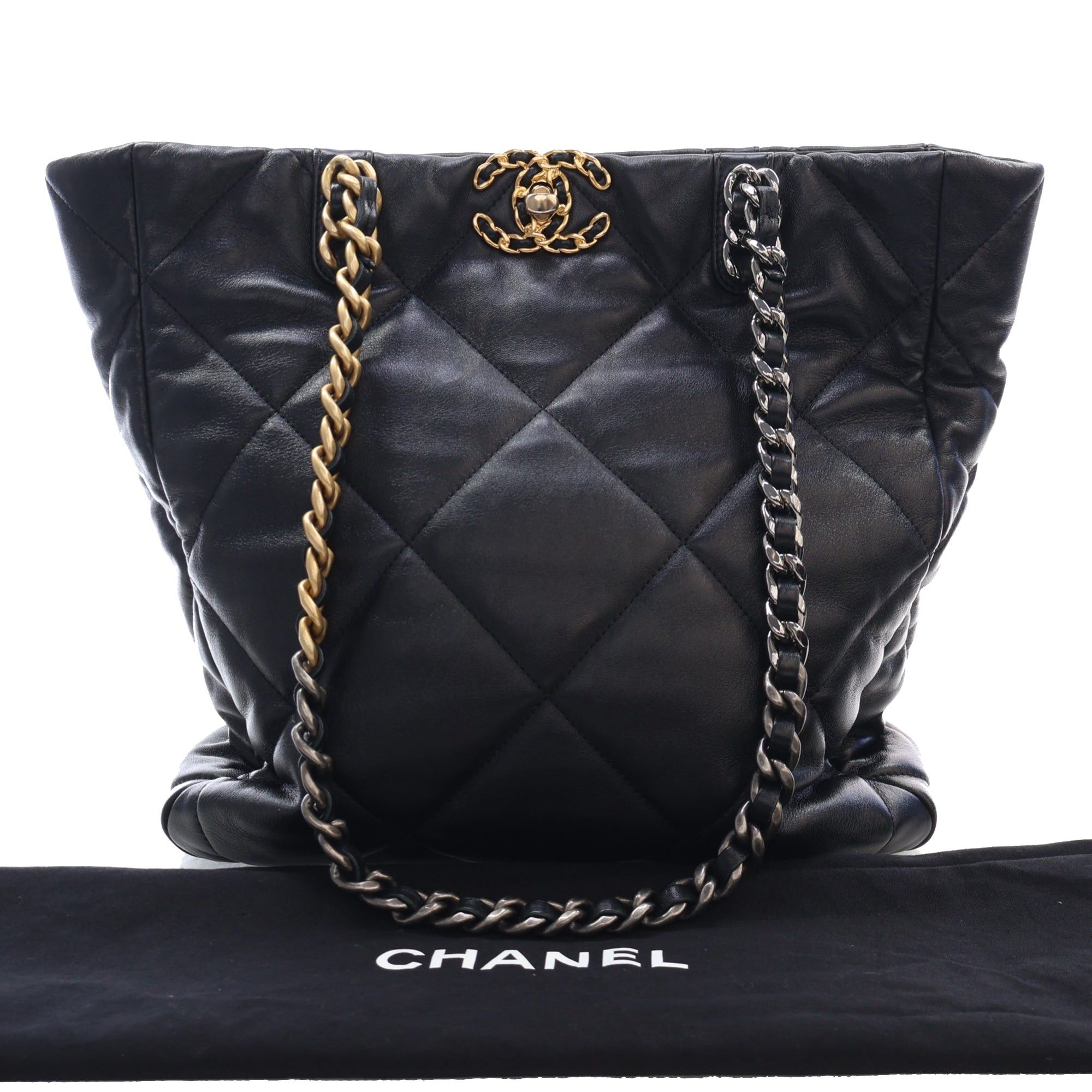 Chanel Lambskin 19 Vertical Shopping Tote Size ONE SIZE - 15 Thumbnail