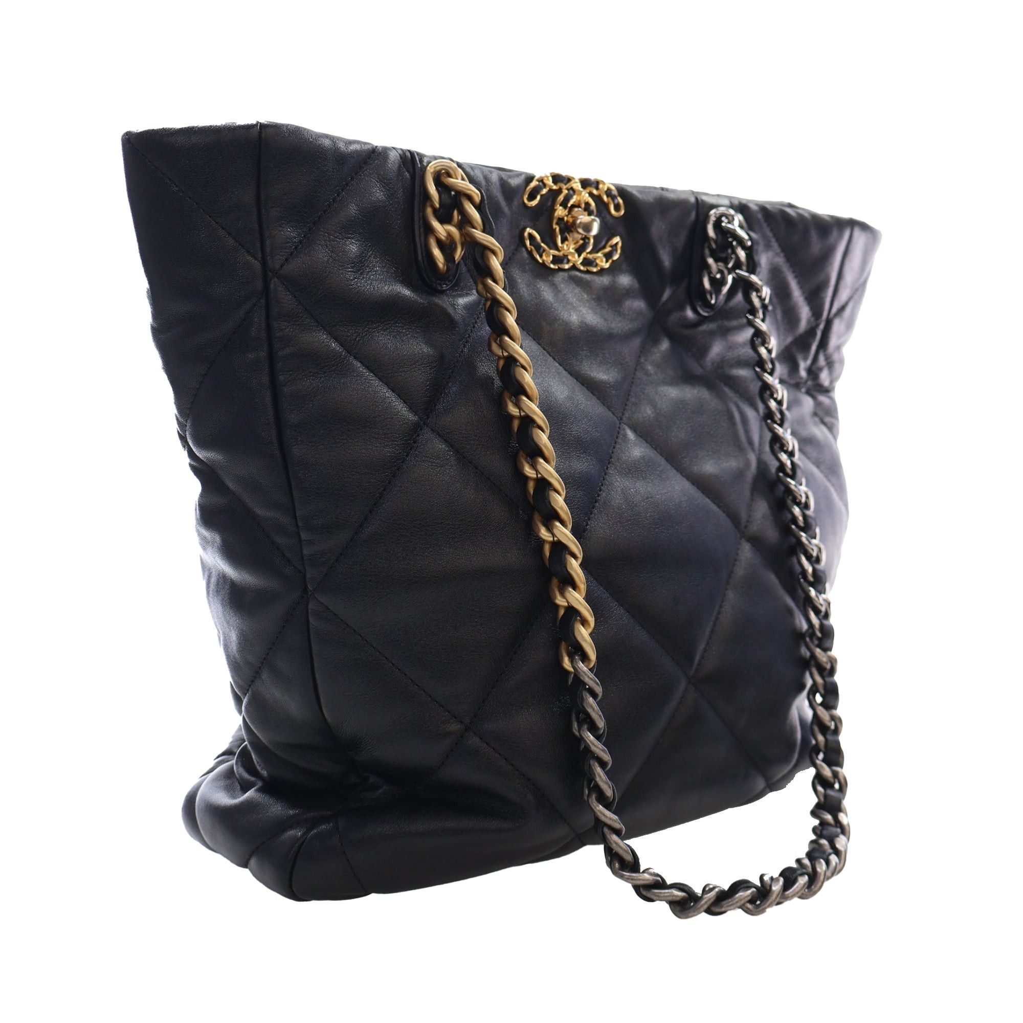 Chanel Lambskin 19 Vertical Shopping Tote Size ONE SIZE - 2 Thumbnail