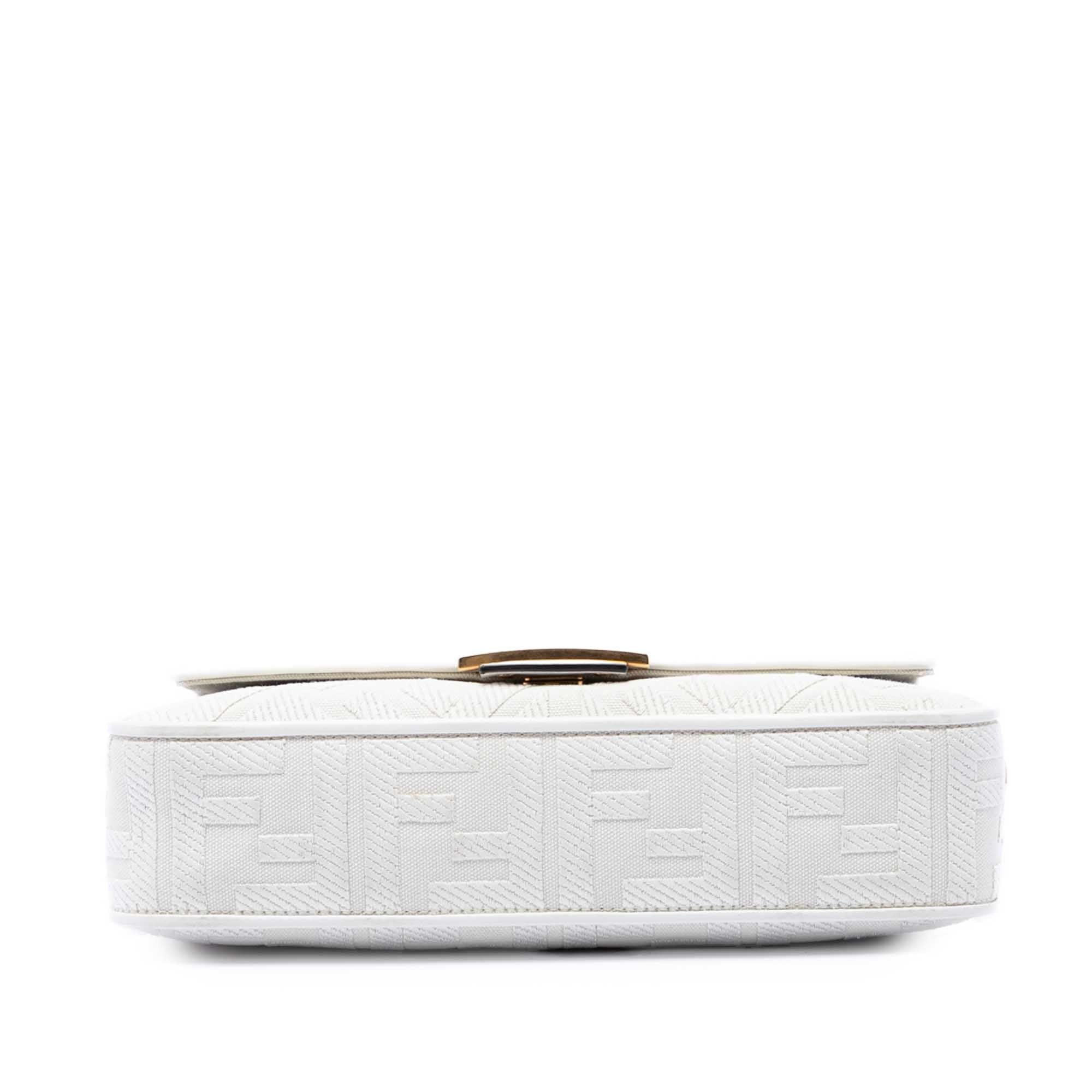 Fendi Zucca Embroidered Canvas Baguette Satchel Size ONE SIZE - 3 Thumbnail