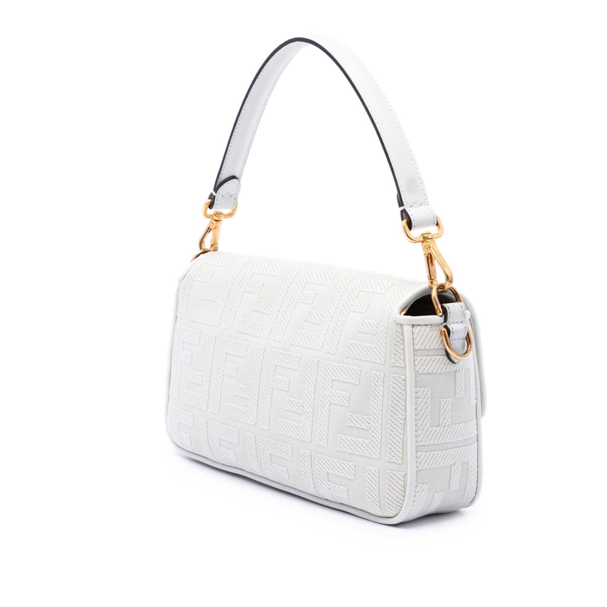 Fendi Zucca Embroidered Canvas Baguette Satchel Size ONE SIZE - 2 Thumbnail