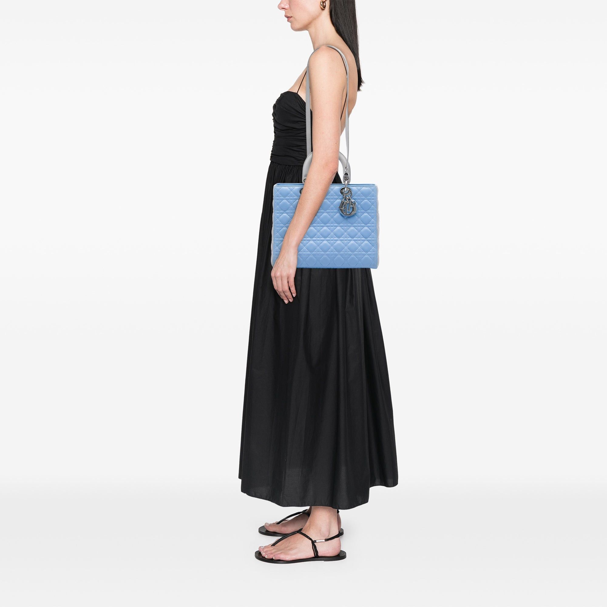 Dior Bicolor Lambskin Cannage Lady Dior Size ONE SIZE - 5 Thumbnail