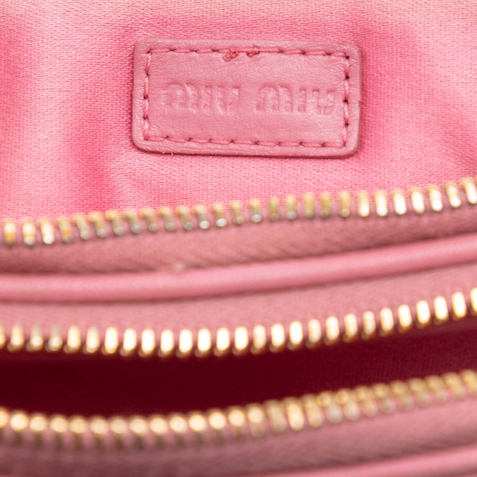 Miu Miu Nappa Matelasse Double Zip Handbag Size ONE SIZE - 5 Thumbnail