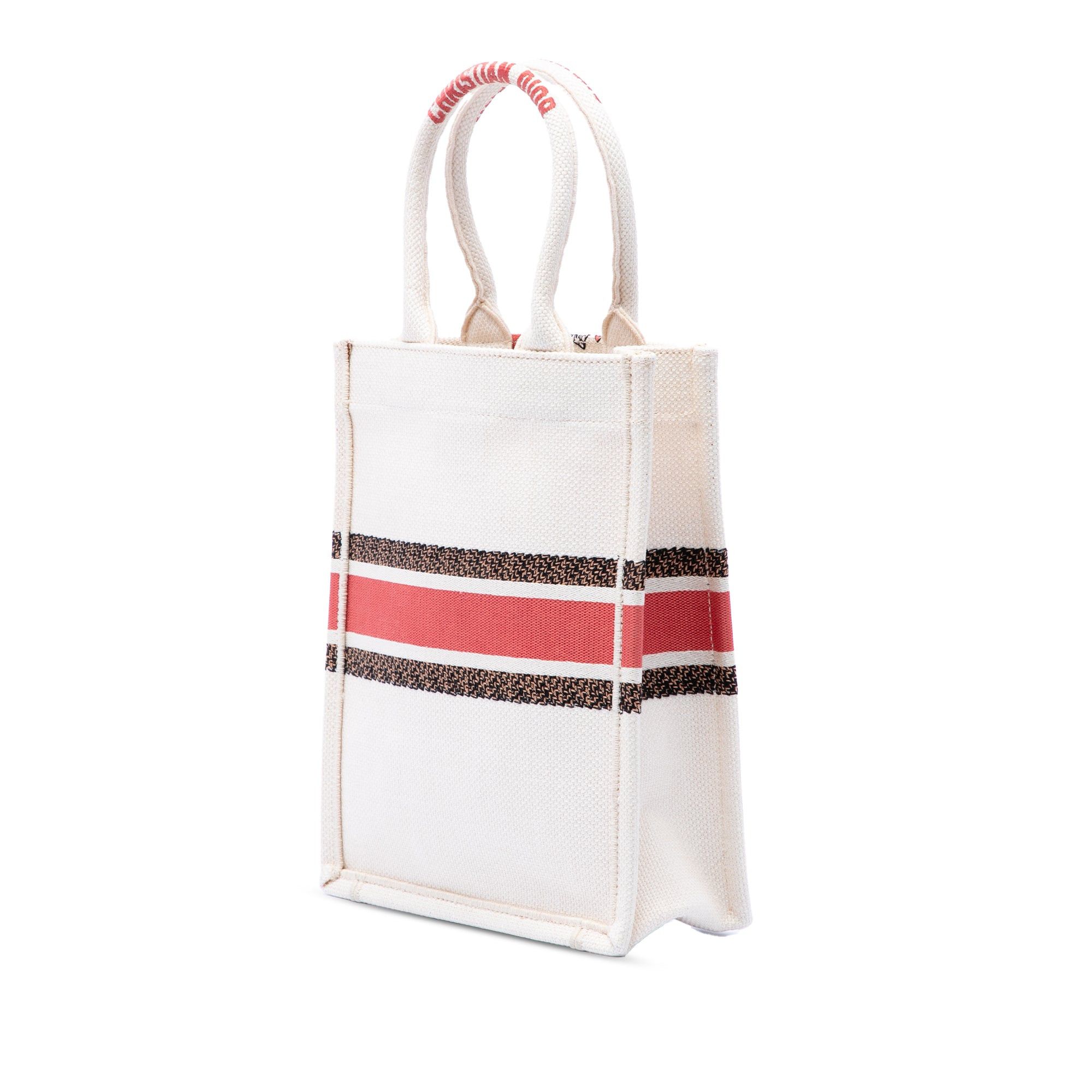 Dior Embroidered Canvas Fleurs Bibliques Vertical Book Tote Size ONE SIZE - 2 Thumbnail