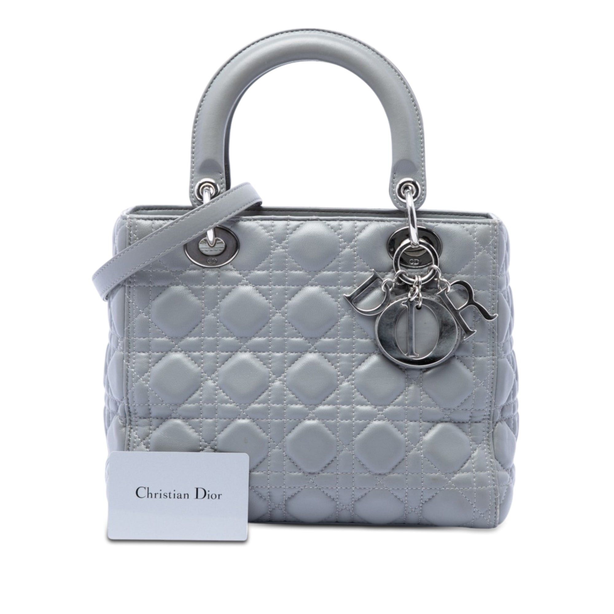 Dior Metallic Lambskin Cannage Lady Dior Size ONE SIZE - 7 Thumbnail