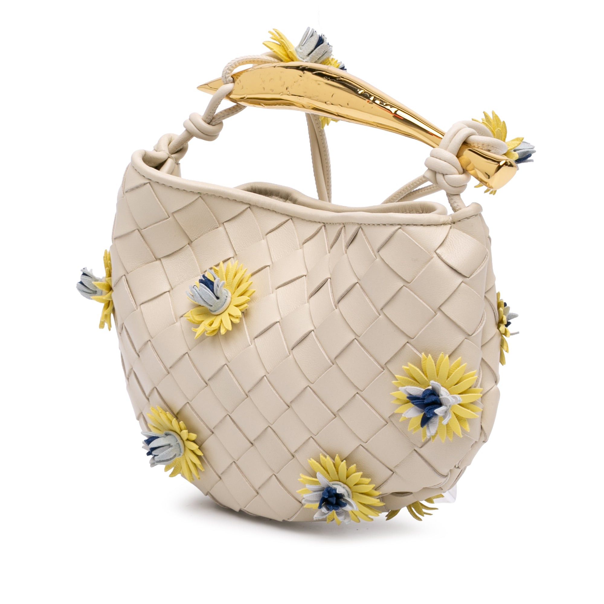 Bottega Veneta Baby Lambskin Intrecciato Floral Sardine Size ONE SIZE - 2 Thumbnail