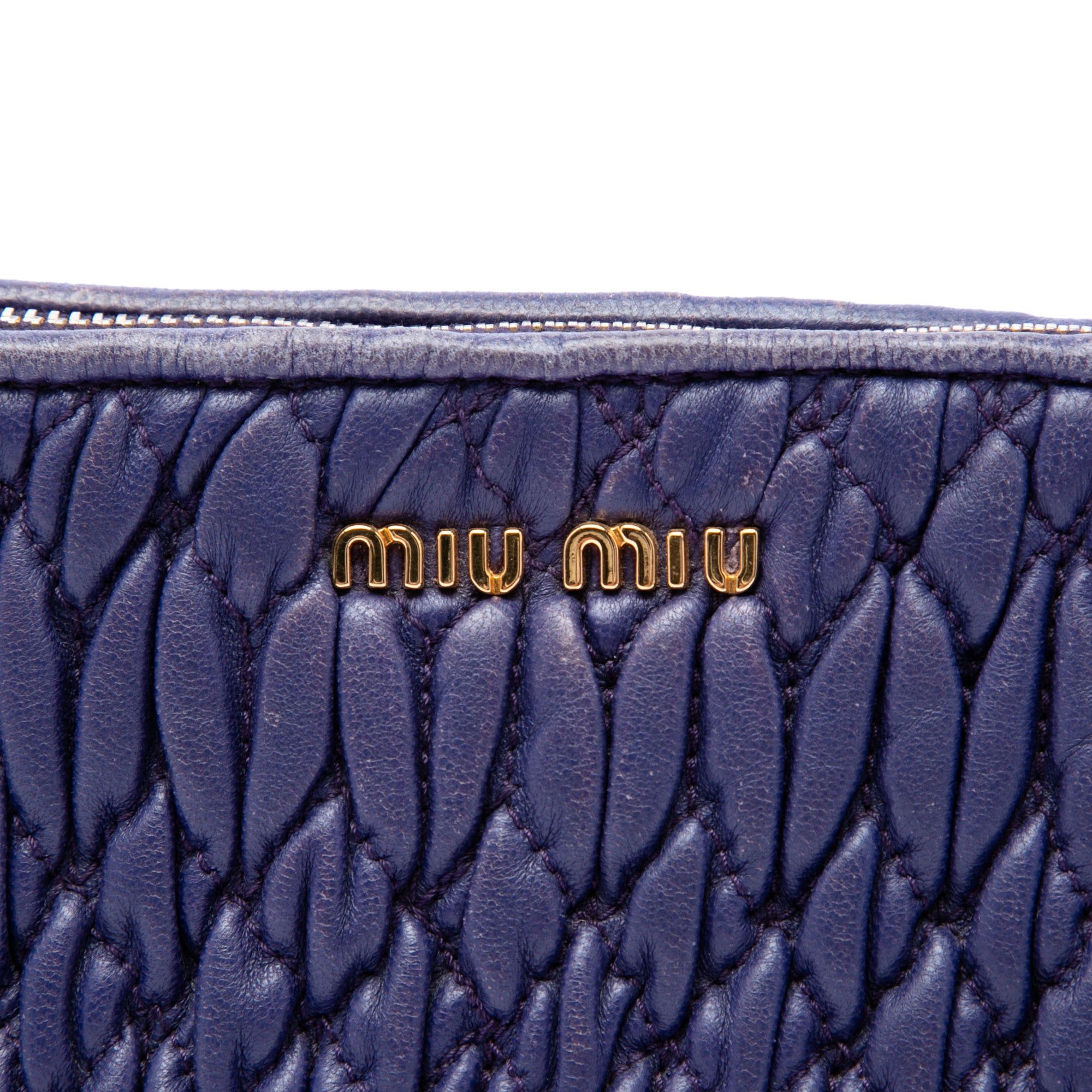 Miu Miu Matelasse Nappa Crystal Charm Shoulder Bag Size ONE SIZE - 5 Thumbnail
