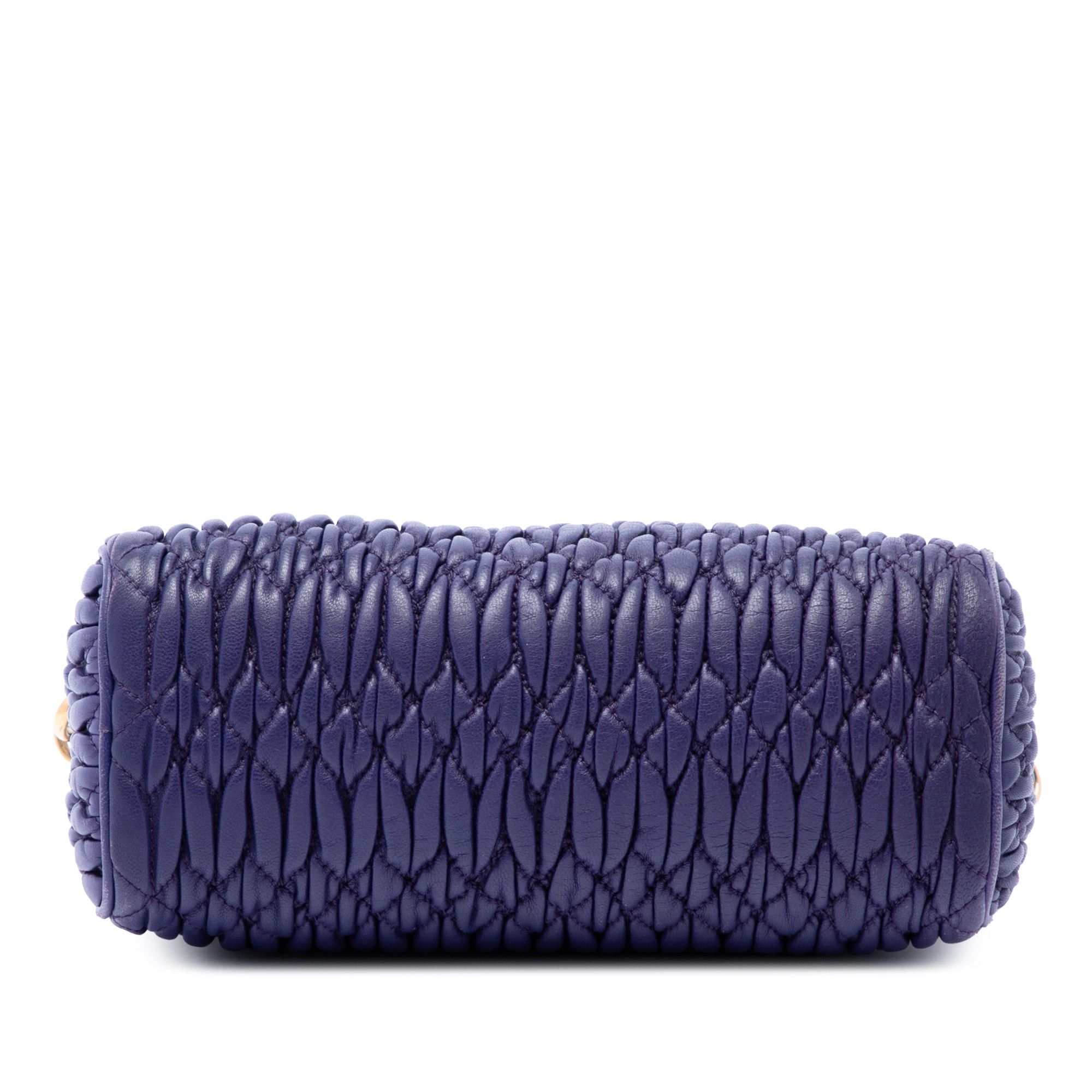 Miu Miu Matelasse Nappa Crystal Charm Shoulder Bag Size ONE SIZE - 3 Thumbnail