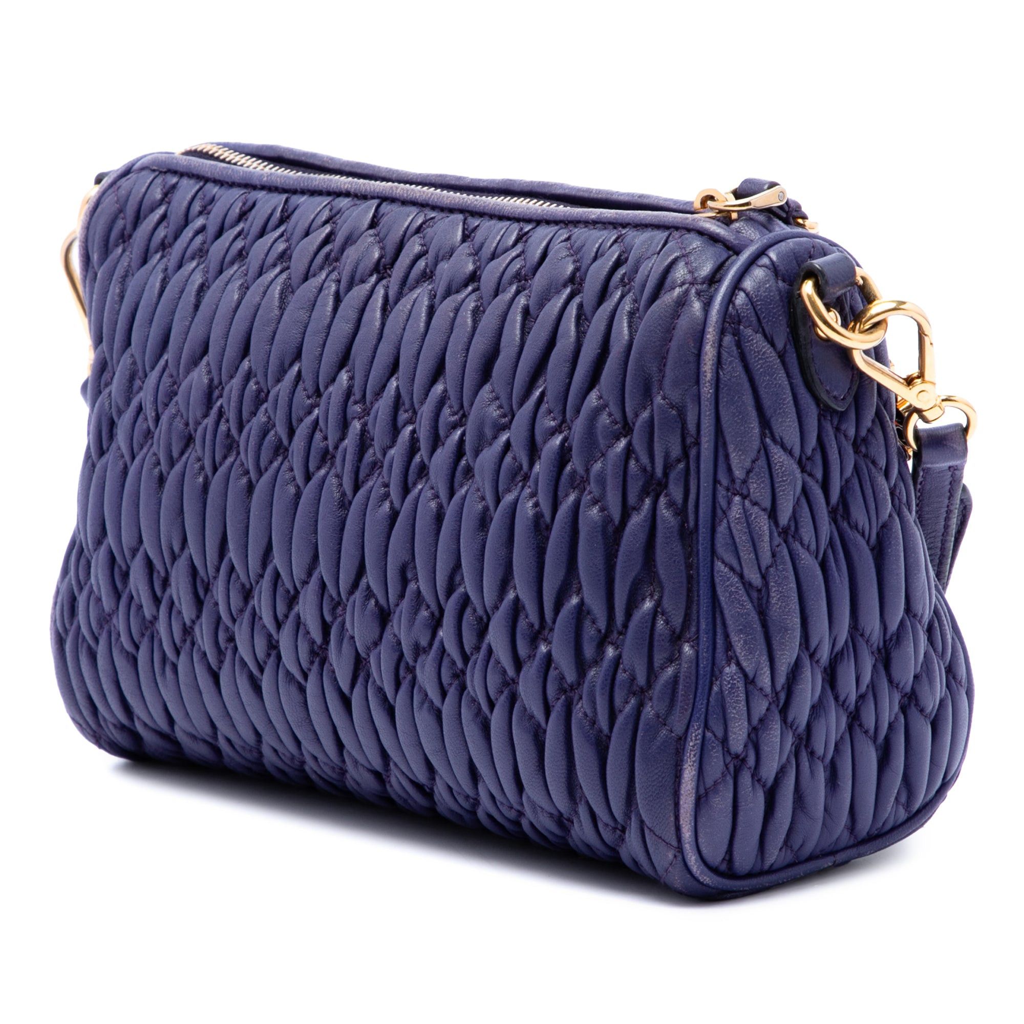 Miu Miu Matelasse Nappa Crystal Charm Shoulder Bag Size ONE SIZE - 2 Thumbnail