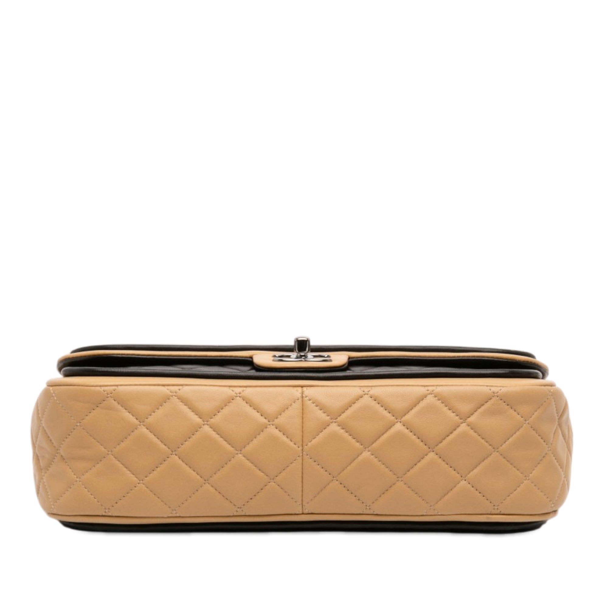 Chanel Jumbo Classic Bicolor Lambskin Twist Flap Size ONE SIZE - 3 Thumbnail