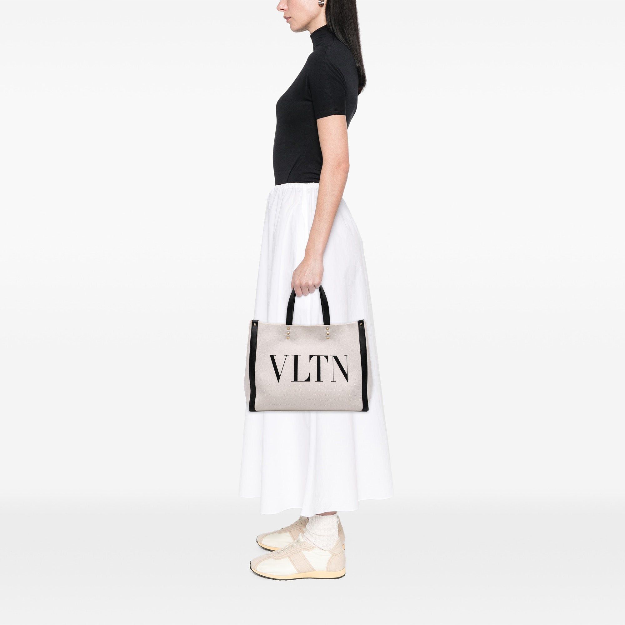 Valentino Canvas Rockstud VLTN Tote Size ONE SIZE - 6 Thumbnail