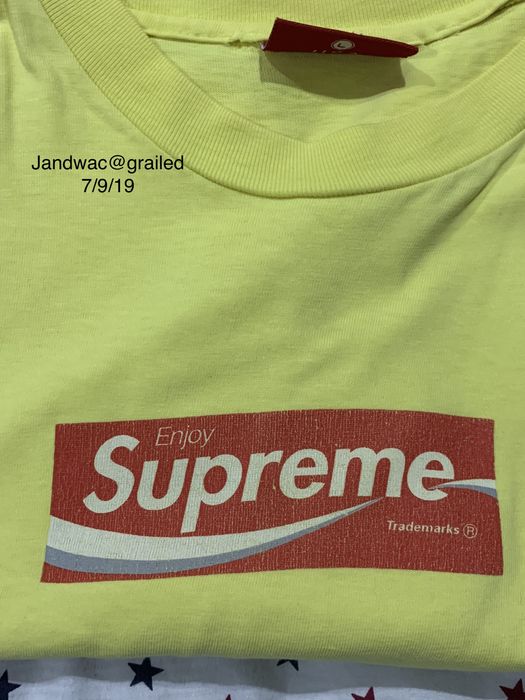 Supreme coca cola box logo hot sale