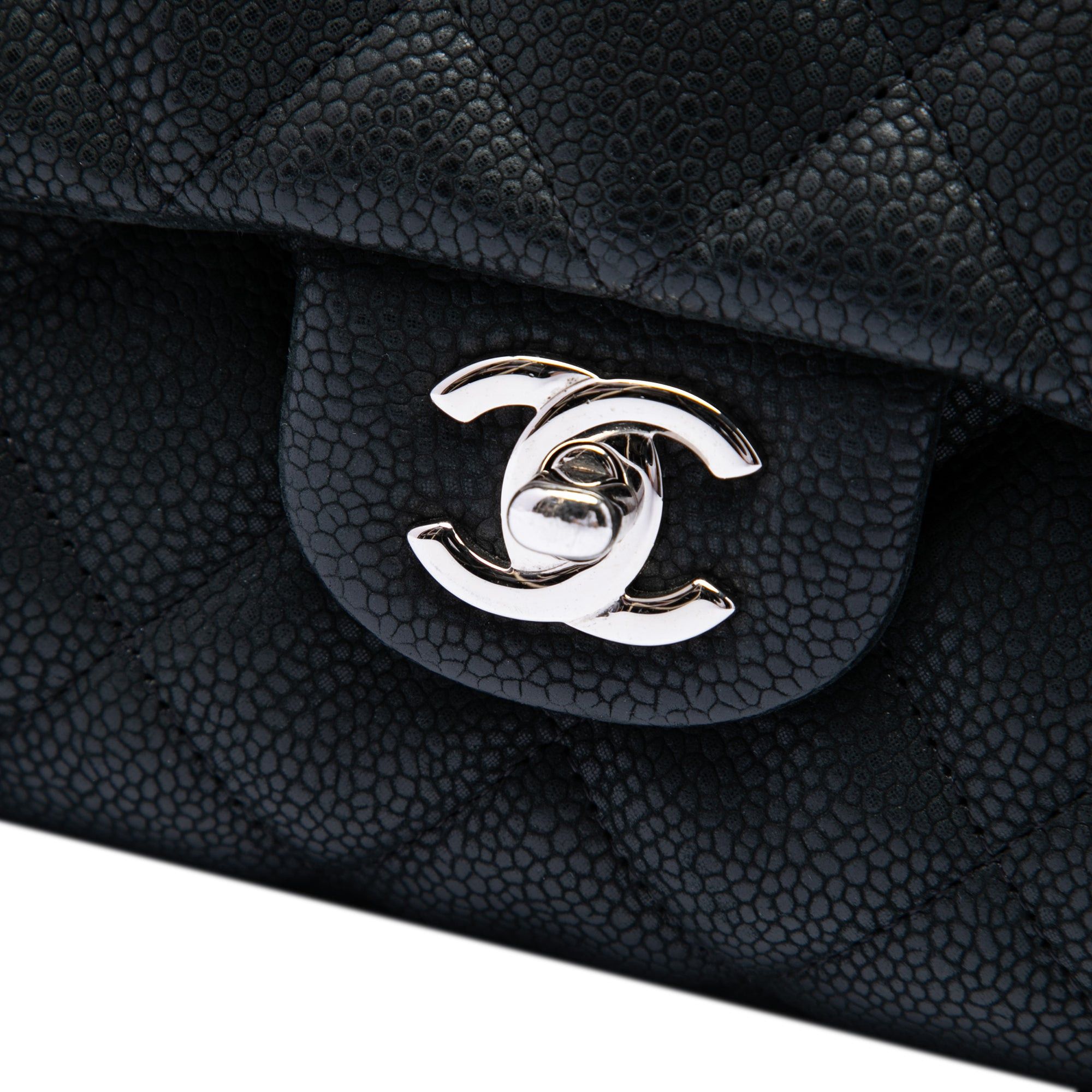 Chanel CC Quilted Caviar Flap Clutch with Chain Size ONE SIZE - 5 Thumbnail