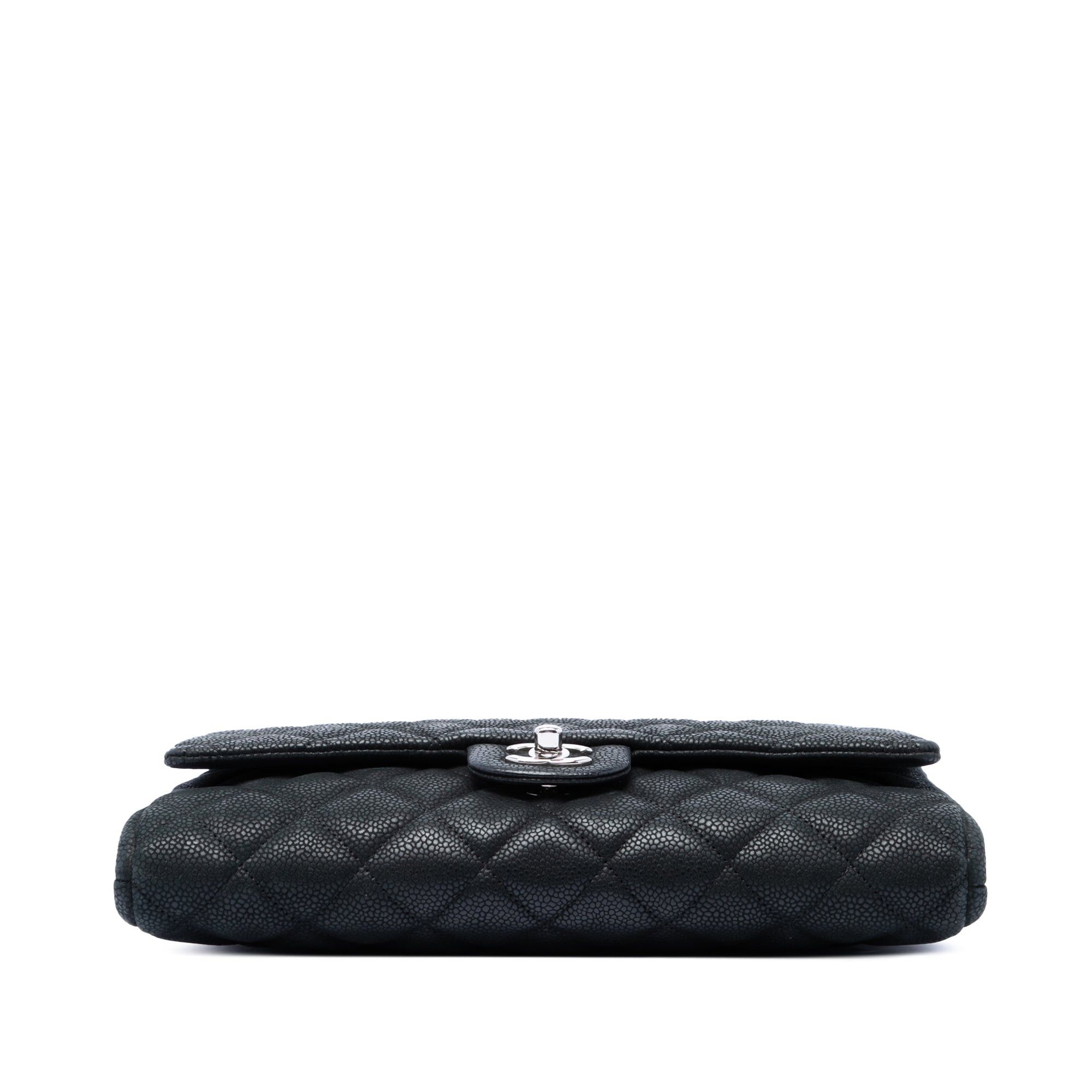 Chanel CC Quilted Caviar Flap Clutch with Chain Size ONE SIZE - 3 Thumbnail