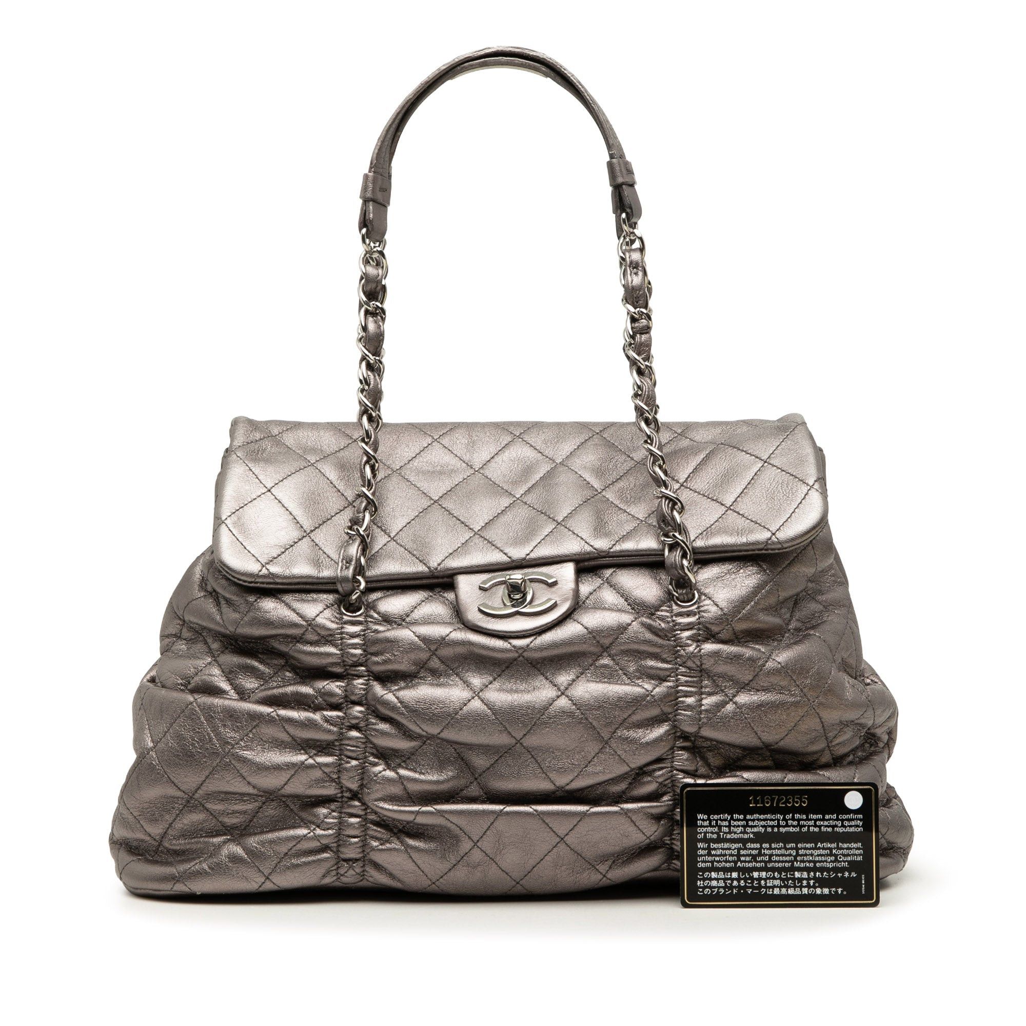 Chanel Quilted Metallic Lambskin Sharpei Flap Size ONE SIZE - 7 Thumbnail