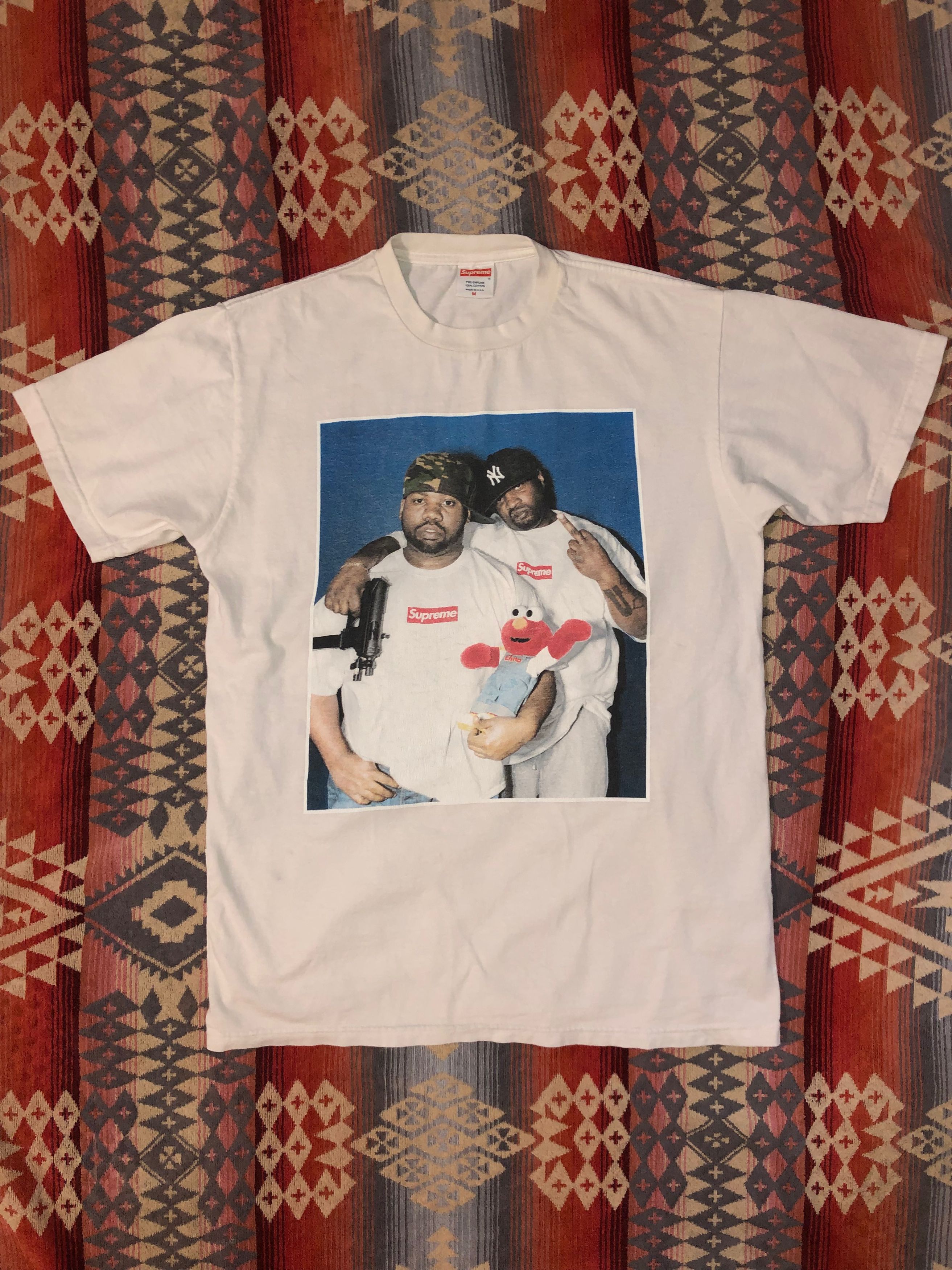 シュプリーム　Raekwon Ghostface Killah Elmo Supreme Ghostface Killah Raekwon 05Fw Elmo Photo Tee White T