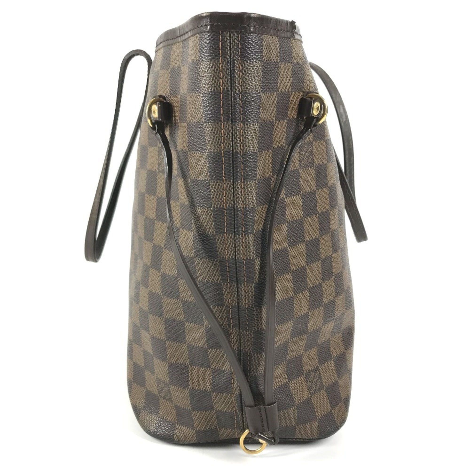 Louis Vuitton LOUIS VUITTON N51105 Damier Neverfull MM Bag, Handbag, Shoulder Tote Canvas, Women's, Ebene Brown Size ONE SIZE - 4 Thumbnail