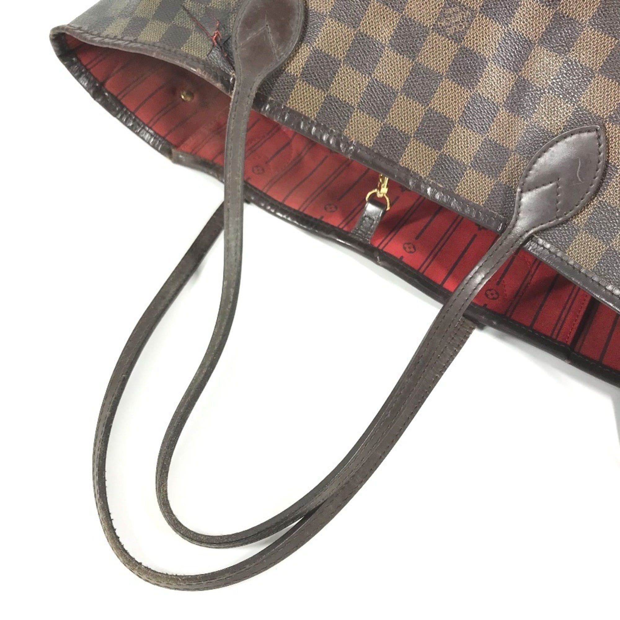 Louis Vuitton LOUIS VUITTON N51105 Damier Neverfull MM Bag, Handbag, Shoulder Tote Canvas, Women's, Ebene Brown Size ONE SIZE - 8 Thumbnail