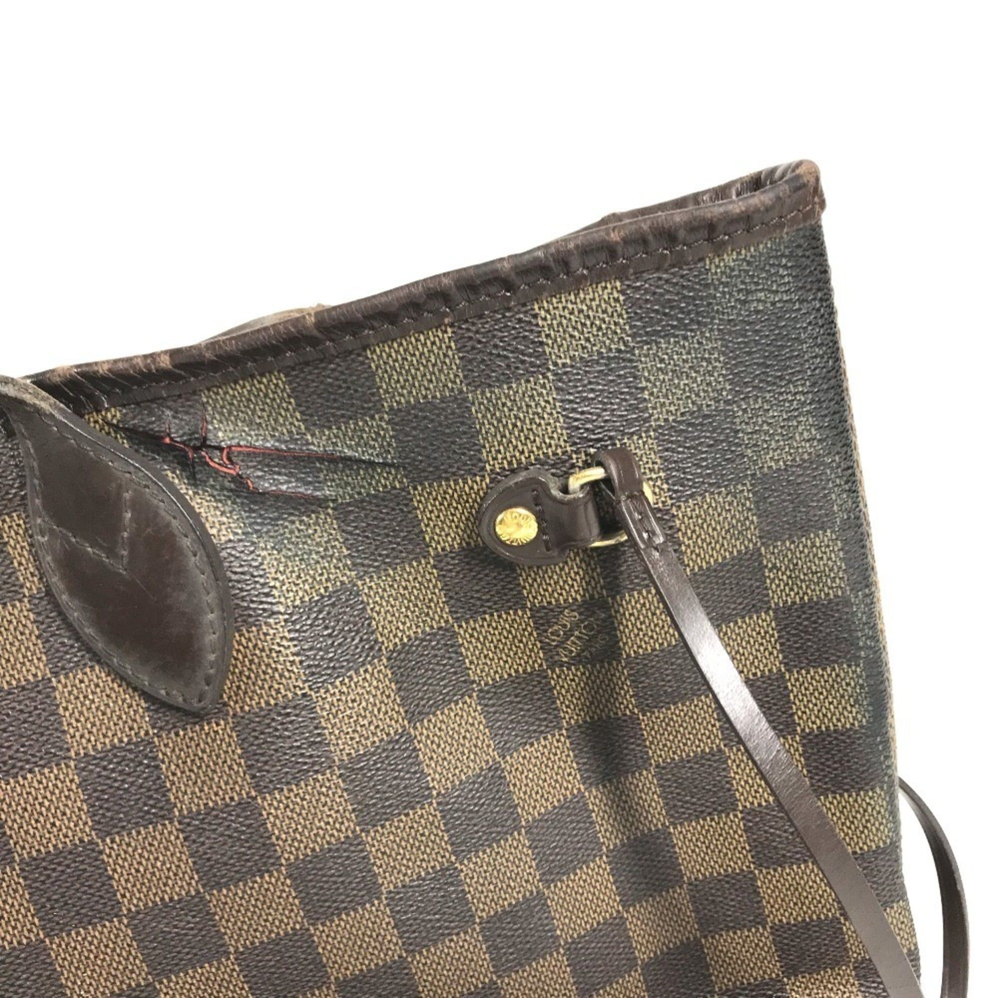 Louis Vuitton LOUIS VUITTON N51105 Damier Neverfull MM Bag, Handbag, Shoulder Tote Canvas, Women's, Ebene Brown Size ONE SIZE - 17 Thumbnail