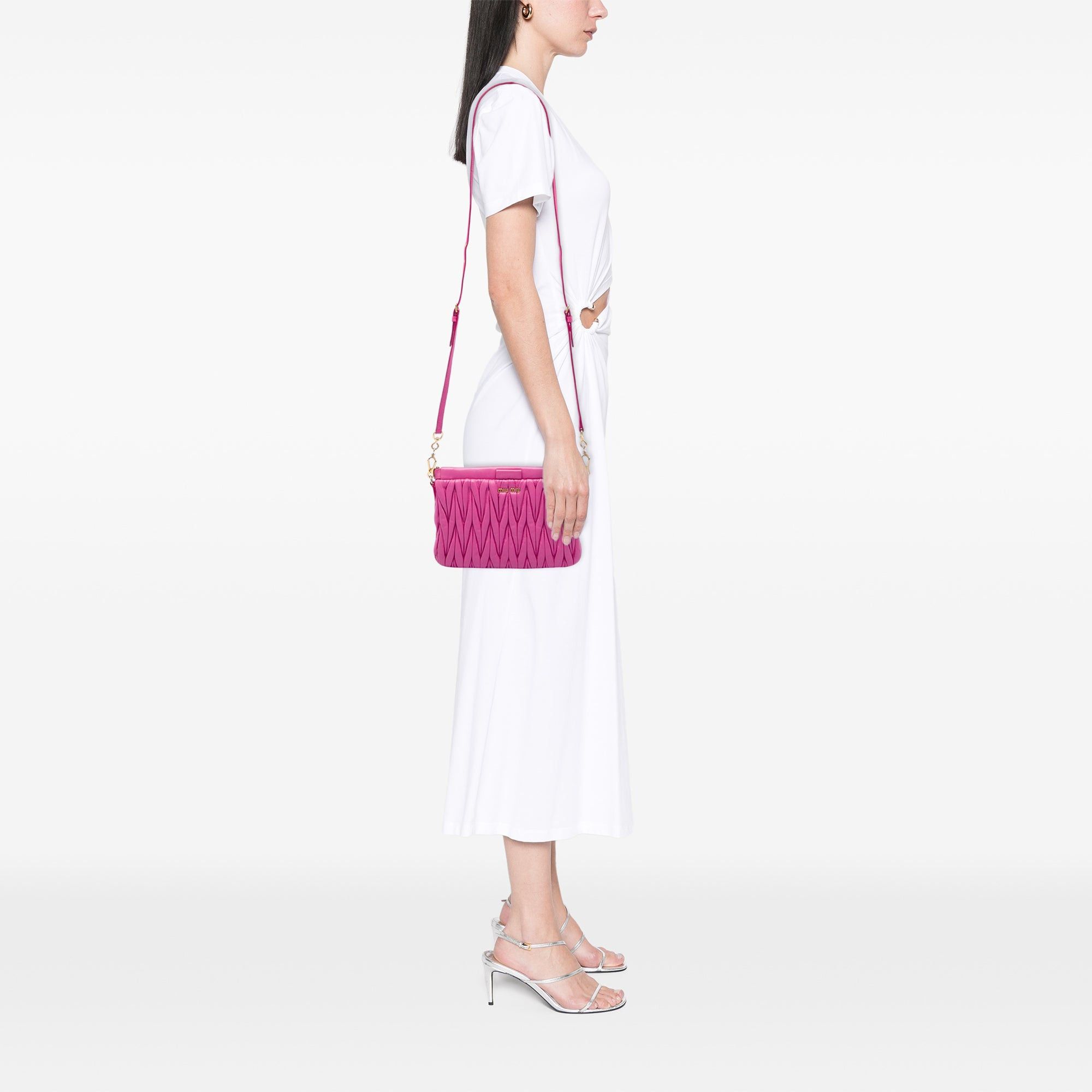 Miu Miu Matelasse Nappa Frame Clutch with Strap Size ONE SIZE - 6 Thumbnail