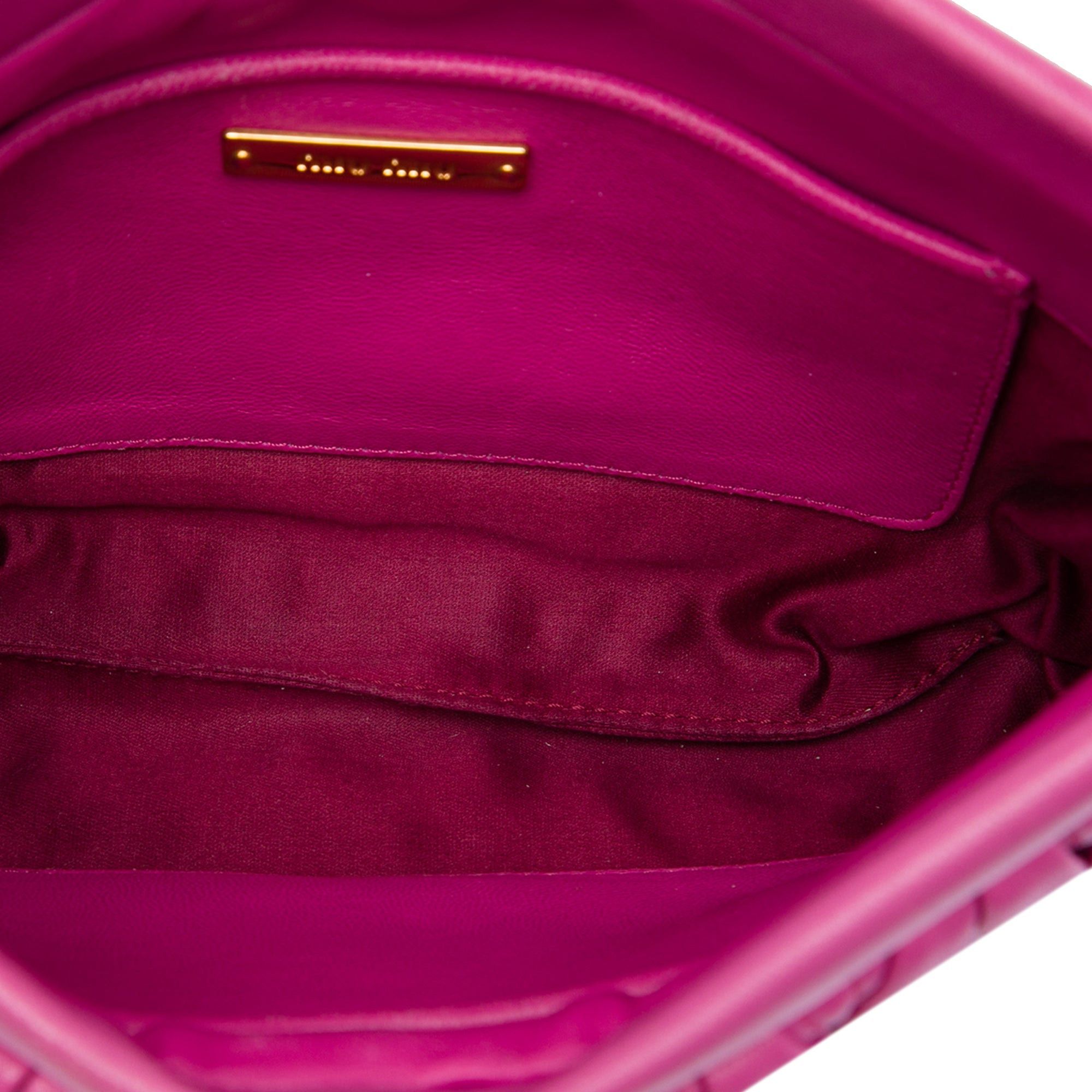 Miu Miu Matelasse Nappa Frame Clutch with Strap Size ONE SIZE - 4 Thumbnail