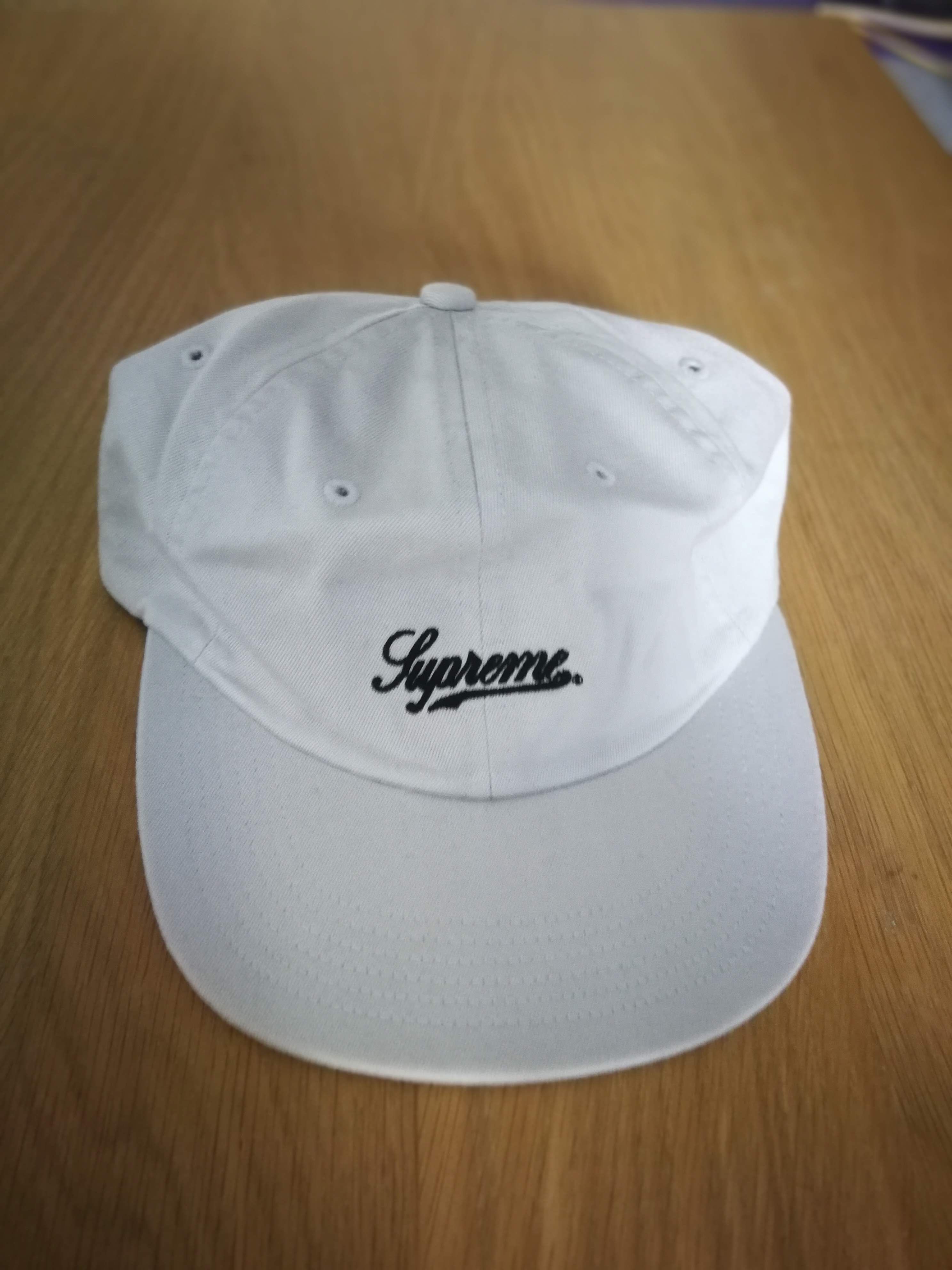 Supreme Supreme Script Logo Fitted Cap 6 Panel Hat Medium SS16 | Grailed