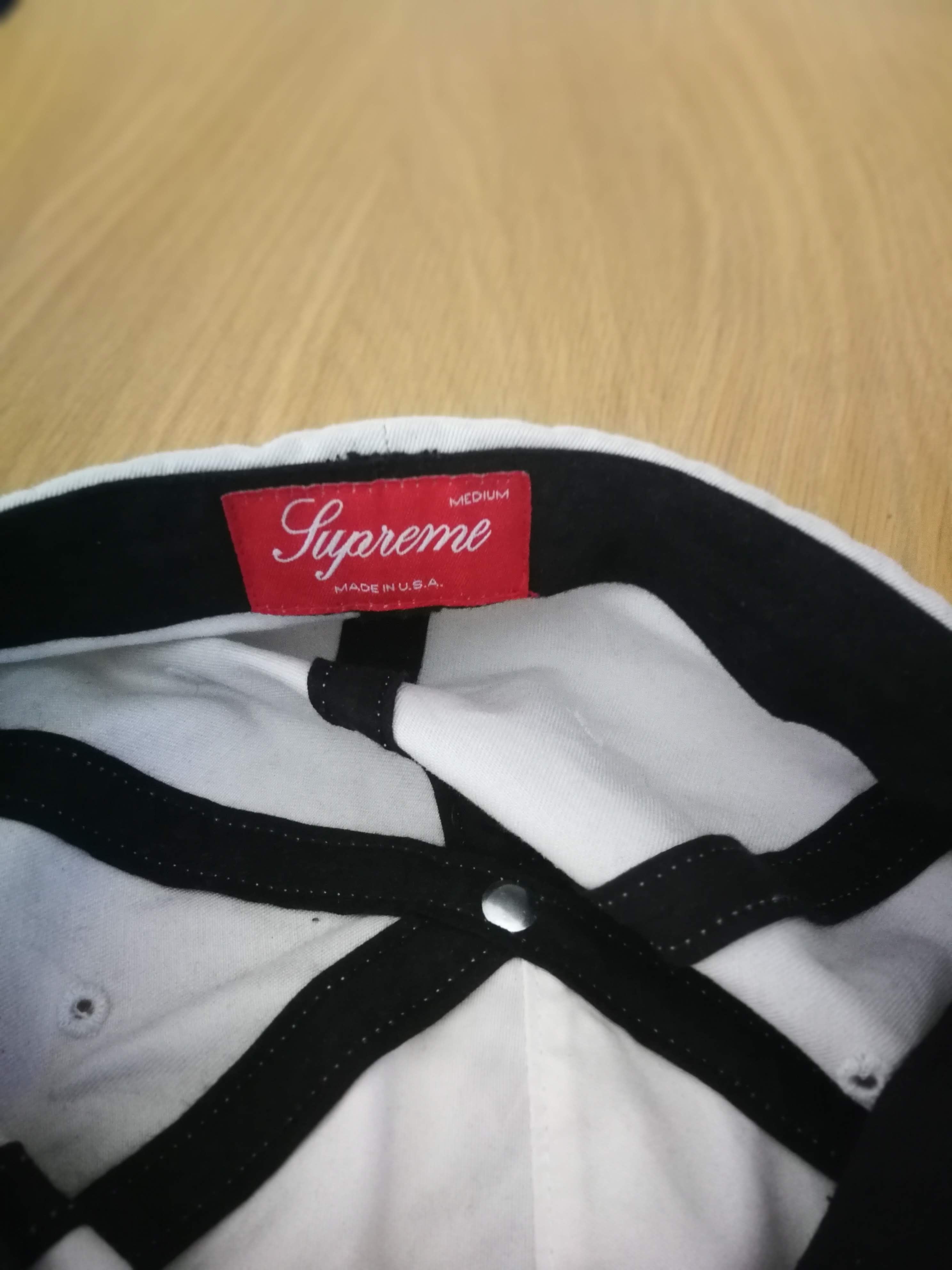 Supreme Supreme Script Logo Fitted Cap 6 Panel Hat Medium SS16 | Grailed